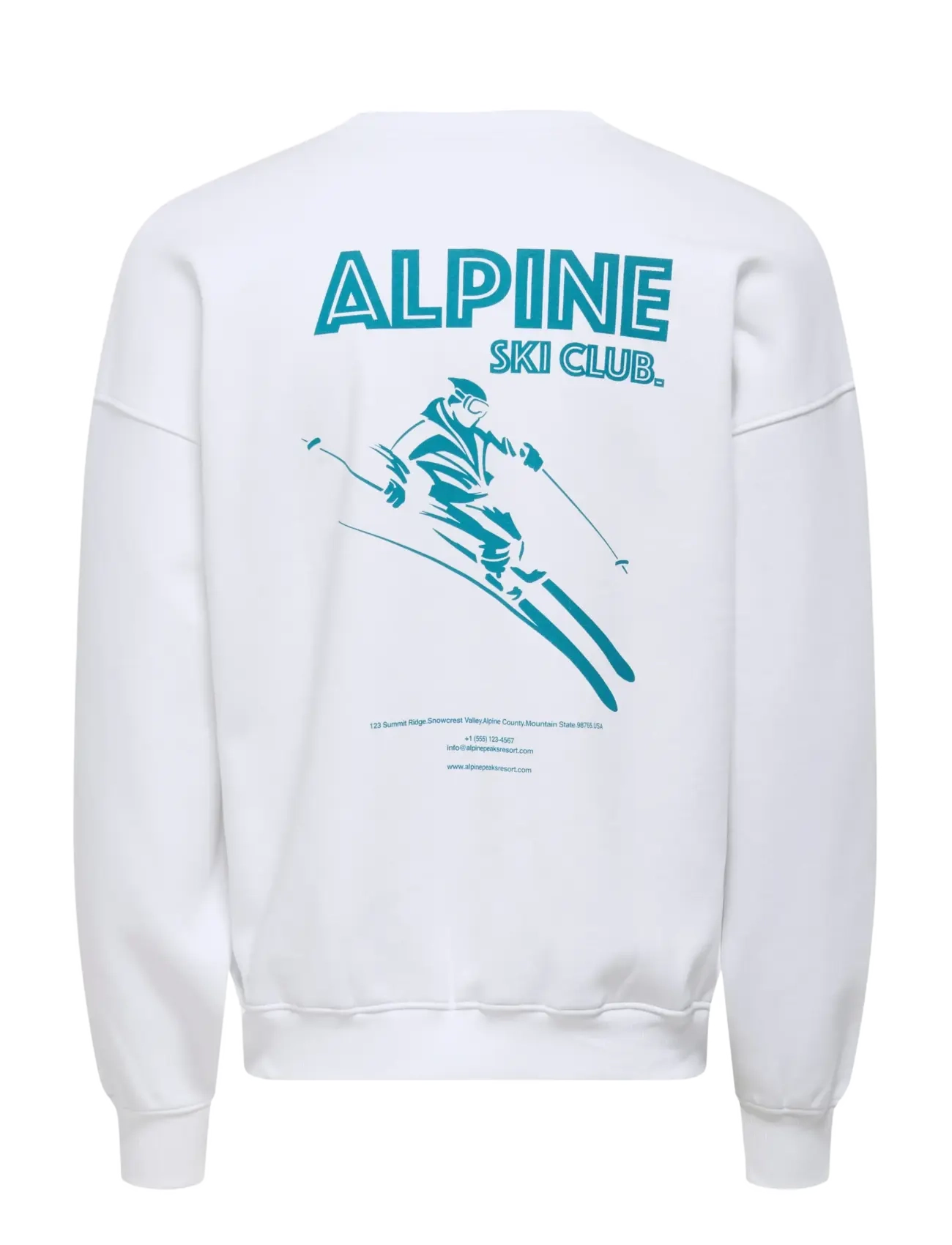 ONLY & SONS - ONSCERES SKI LS REG CREW SWE CS - svetarit - bright white - 2