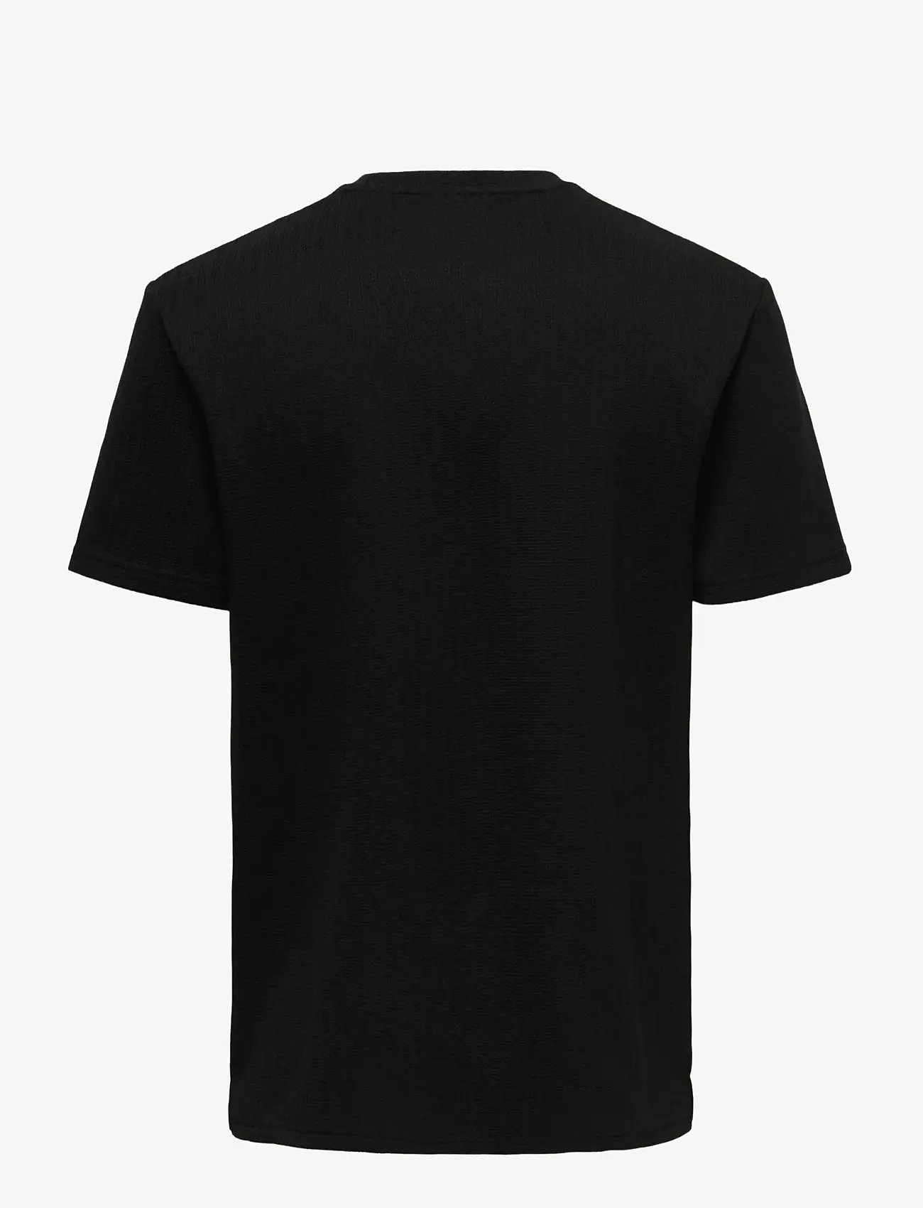 ONLY & SONS - ONSTREY LIFE REG SS FRML TEE - kortærmede t-shirts - black - 1