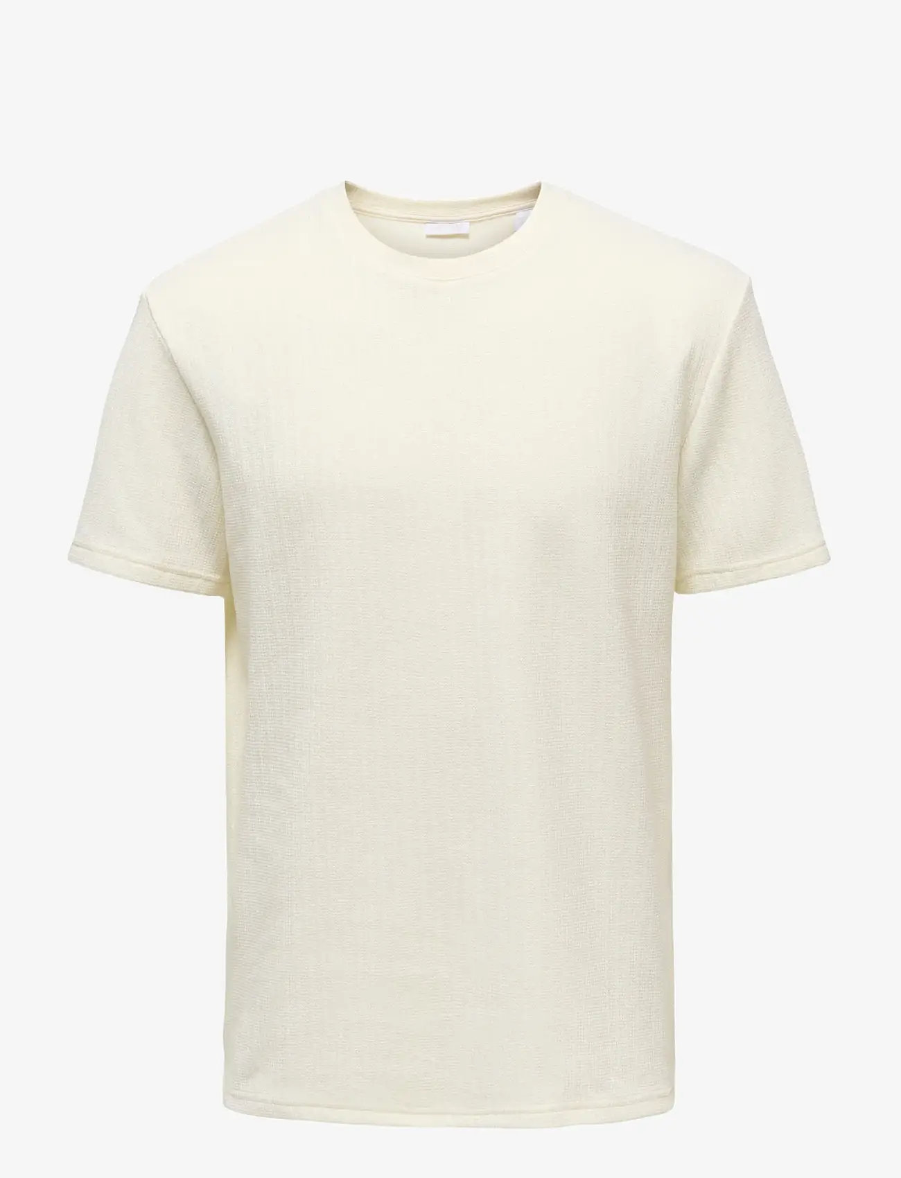 ONLY & SONS - ONSTREY LIFE REG SS FRML TEE - kortærmede t-shirts - gardenia - 0