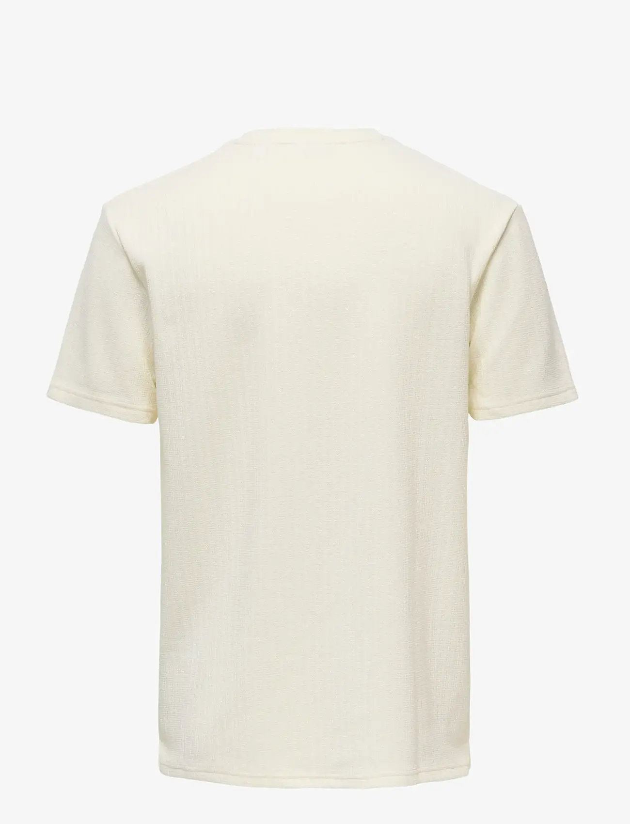 ONLY & SONS - ONSTREY LIFE REG SS FRML TEE - kortærmede t-shirts - gardenia - 1