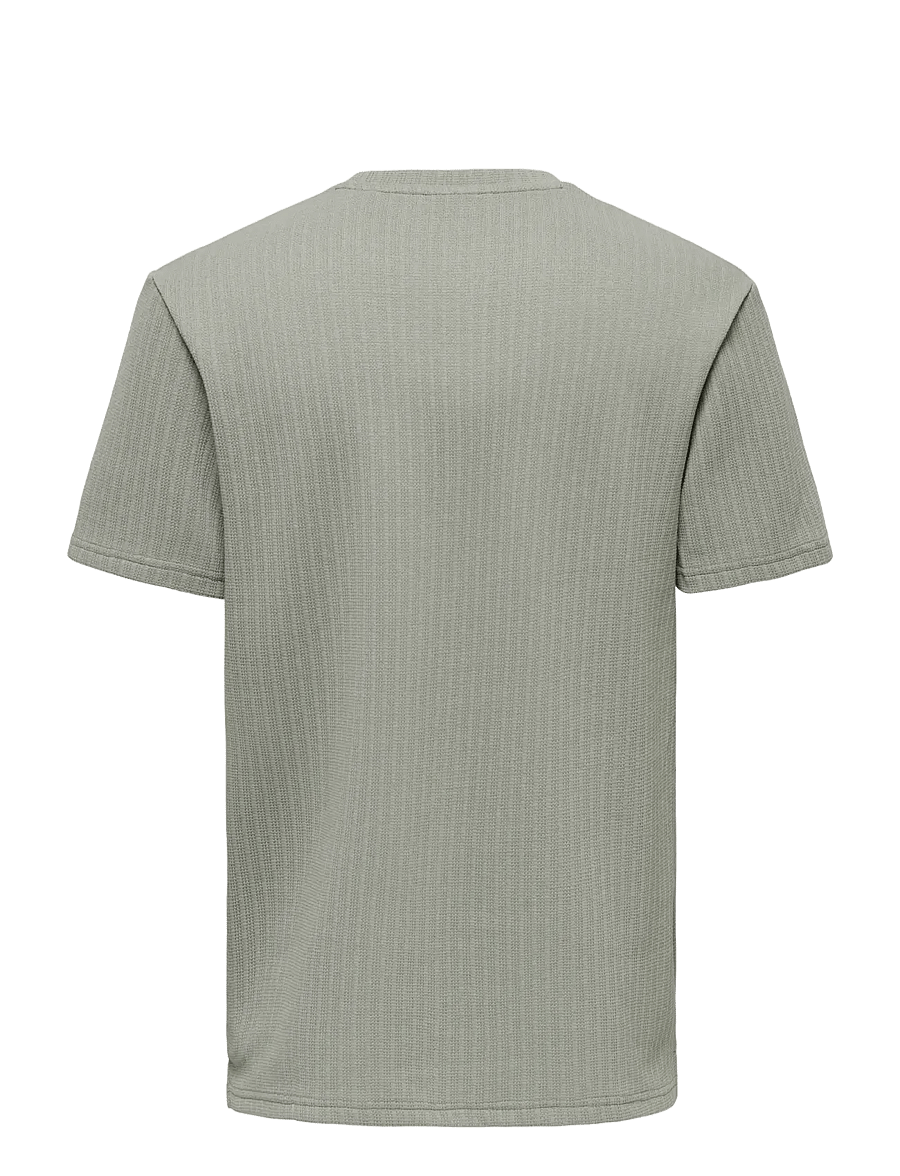 ONLY & SONS - ONSTREY LIFE REG SS FRML TEE - short-sleeved t-shirts - laurel oak - 1