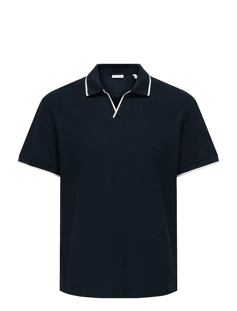 ONLY & SONS - ONSASTON REG SS FRML RESORT POLO - kurzärmelig - dark sapphire - 1