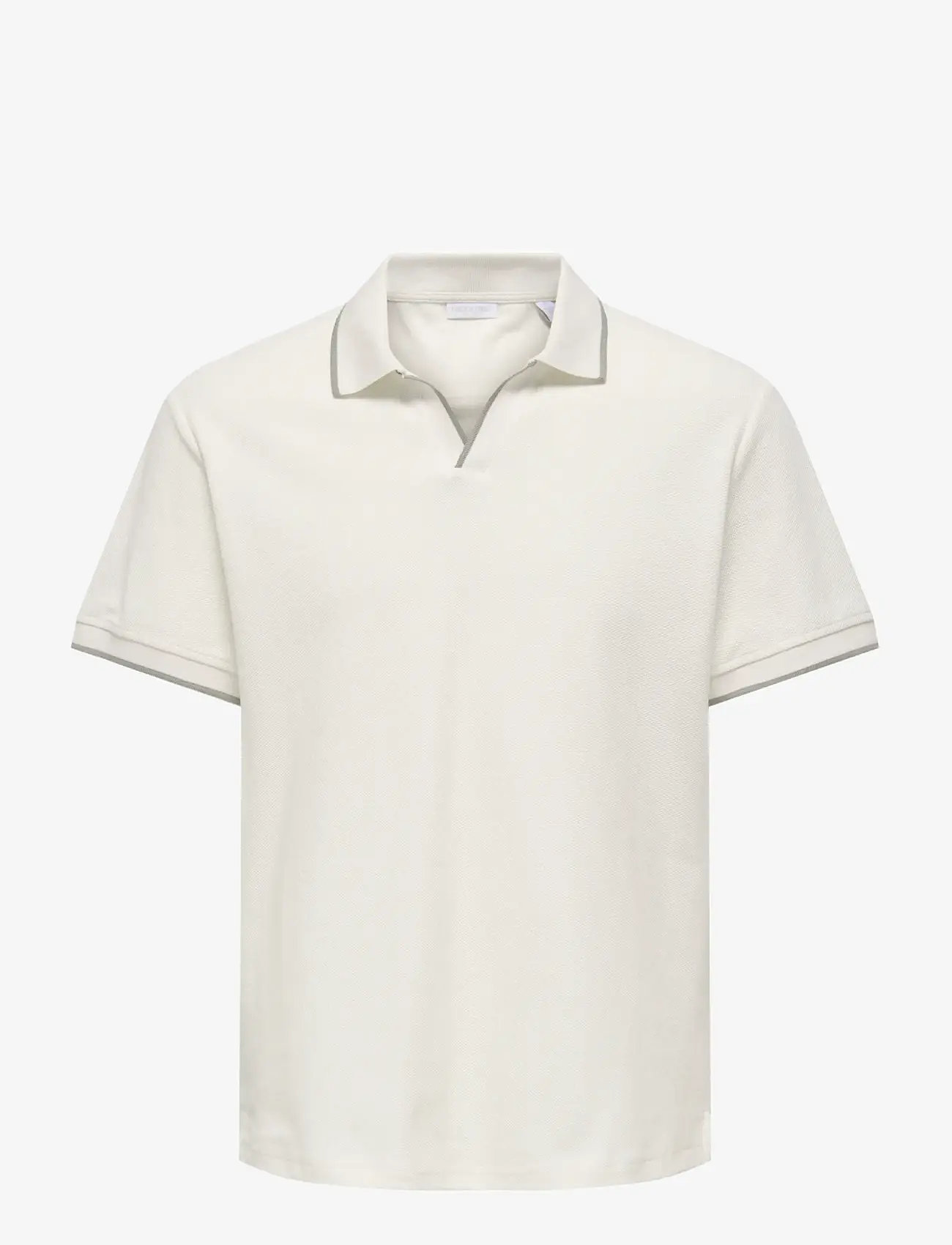 ONLY & SONS - ONSASTON REG SS FRML RESORT POLO - kortærmede poloer - egret - 0
