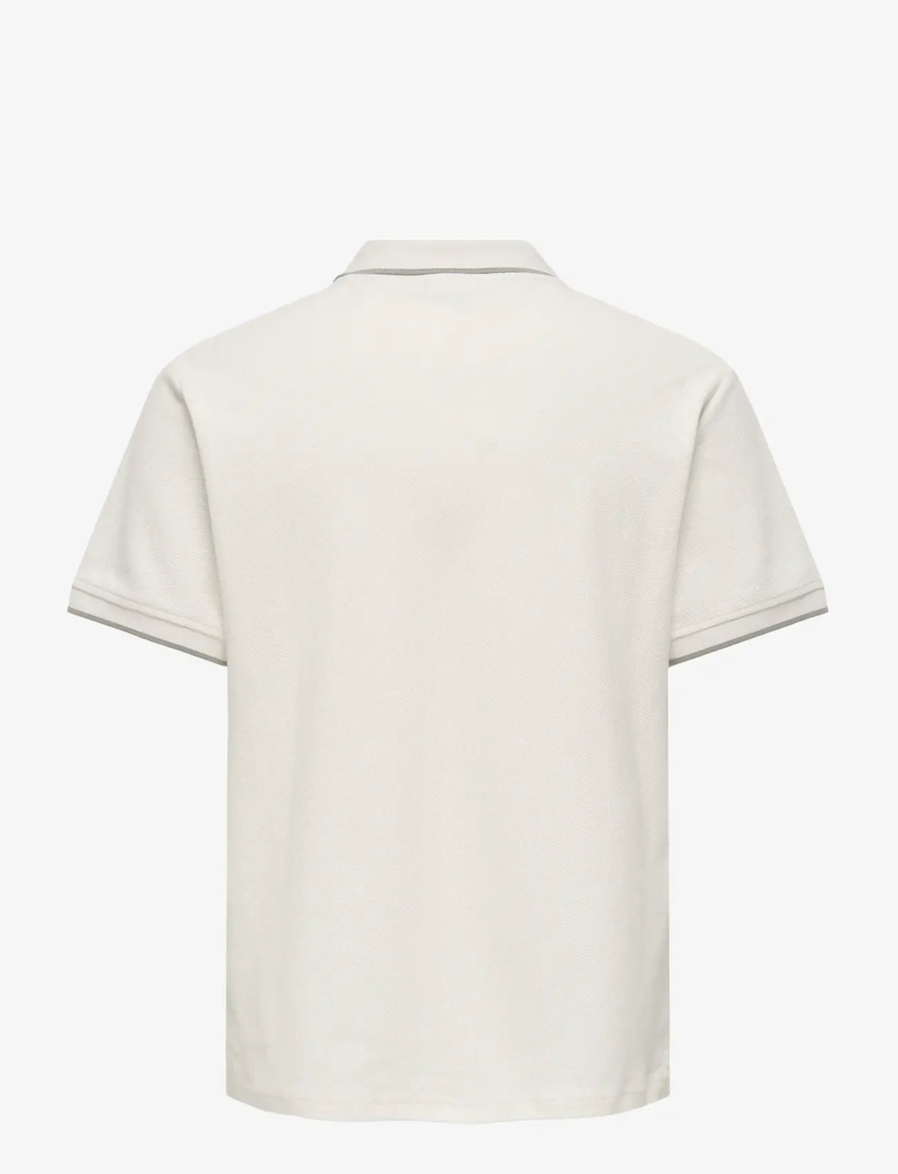 ONLY & SONS - ONSASTON REG SS FRML RESORT POLO - kortærmede poloer - egret - 1