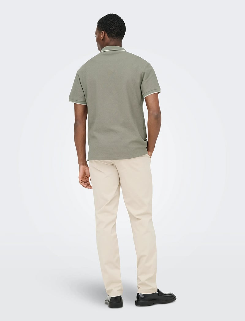 ONLY & SONS - ONSASTON REG SS FRML RESORT POLO - kurzärmelig - laurel oak - 3
