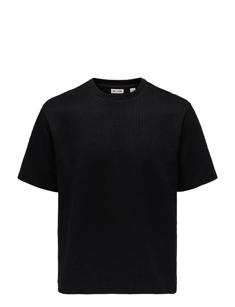 ONLY & SONS - ONSANDRE RLX SS TEE - kurzärmelig - black - 0