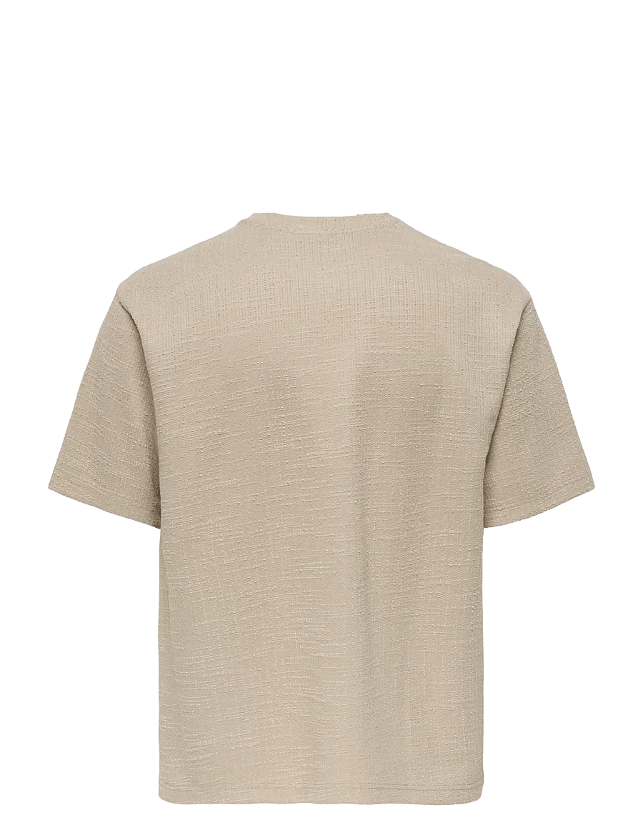ONLY & SONS - ONSANDRE RLX SS TEE - kurzärmelig - silver lining - 1