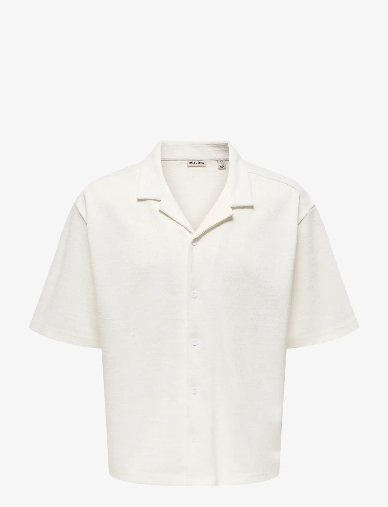 ONLY & SONS - ONSANDRE RLX SS SHIRT - kortærmede skjorter - cloud dancer - 0