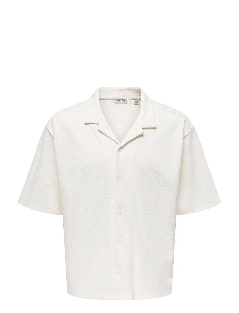 ONLY & SONS - ONSANDRE RLX SS SHIRT - kortærmede skjorter - cloud dancer - 0