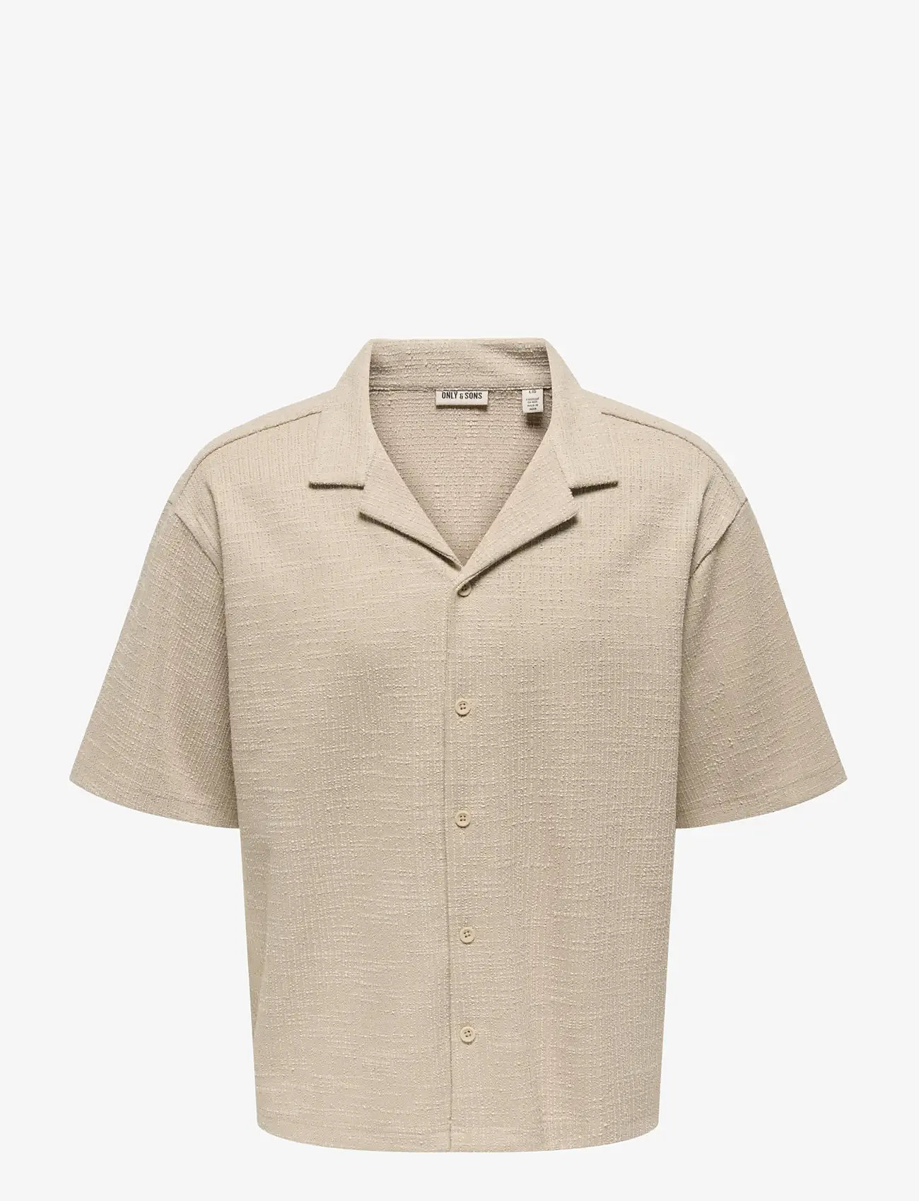 ONLY & SONS - ONSANDRE RLX SS SHIRT - kortærmede skjorter - silver lining - 0