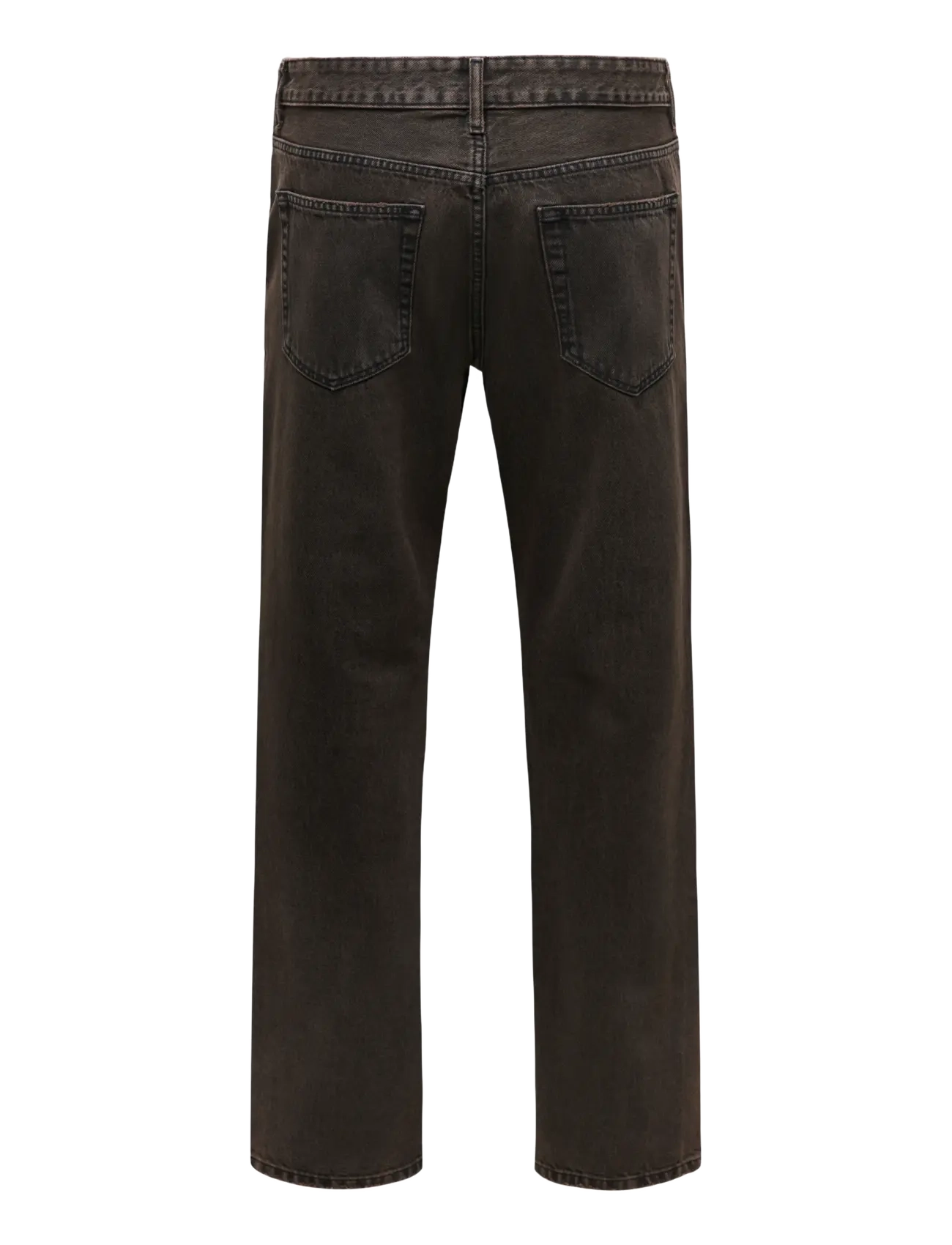 ONLY & SONS - ONSEDGE STRAIGHT BROWN 7462 TAI DNM NOOS - klassikalised teksad - brown stone - 2