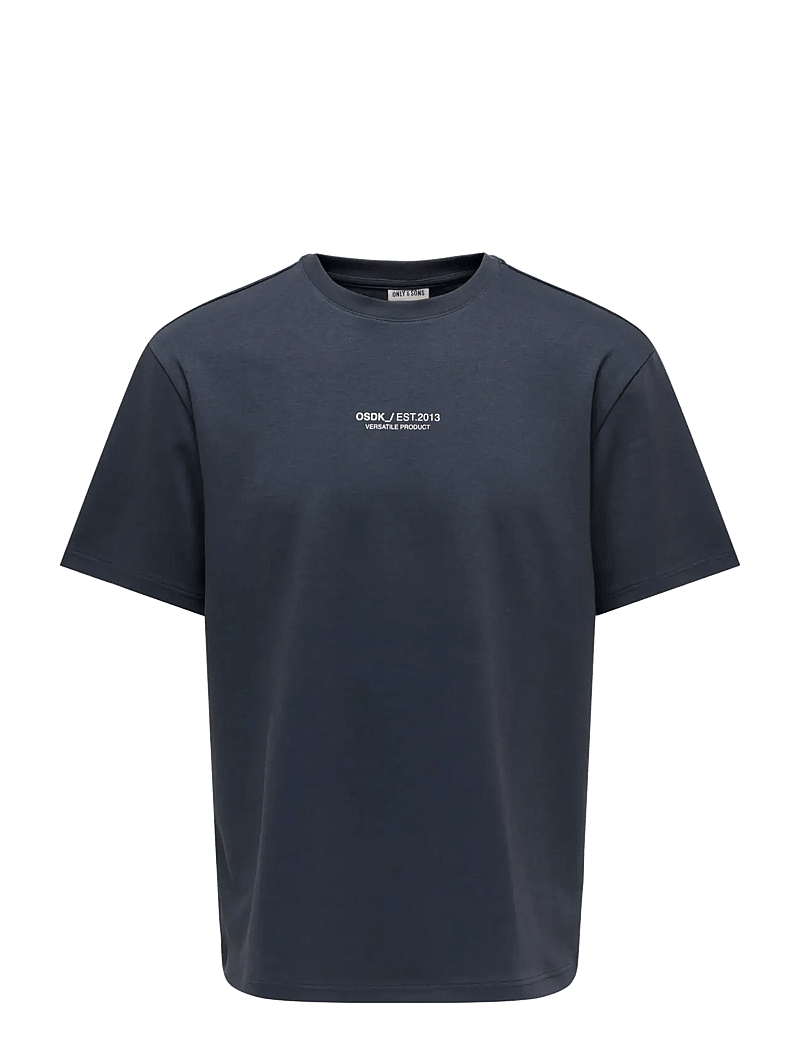 ONLY & SONS - ONSCASPIAN AIRFLEX PROCESS BOXY SS TEE - kurzärmelig - blue nights - 0