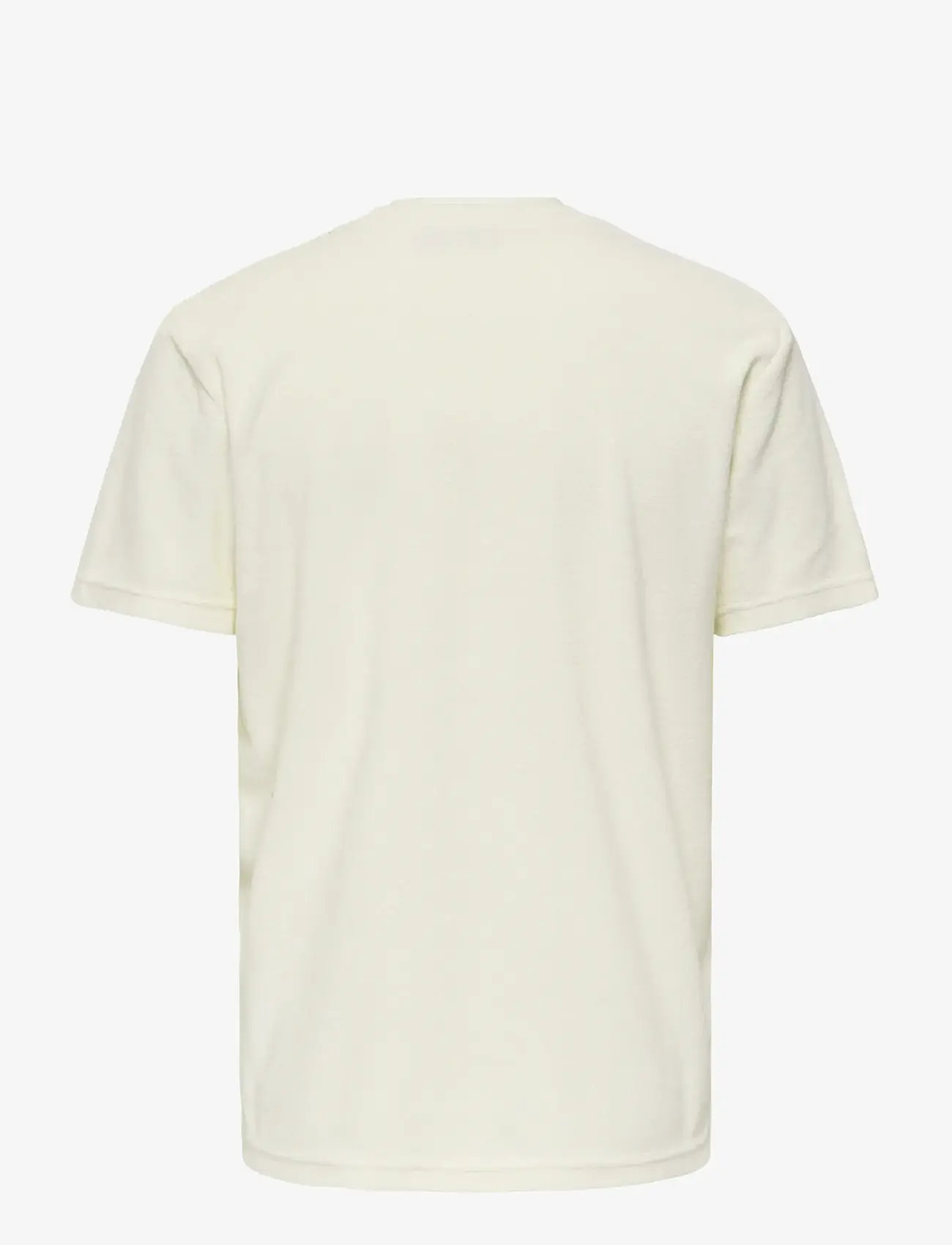 ONLY & SONS - ONSTELLAS REG SS FROTTE TEE - kortærmede t-shirts - egret - 1