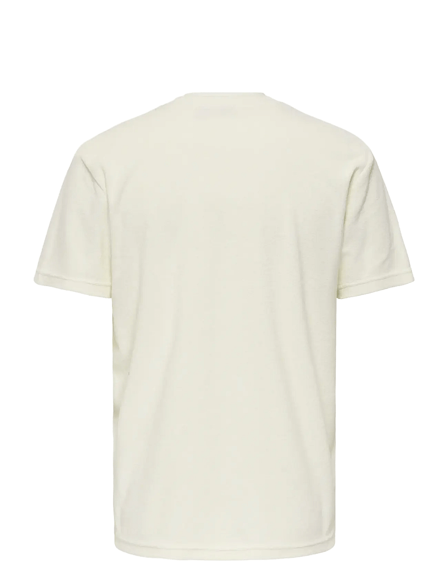 ONLY & SONS - ONSTELLAS REG SS FROTTE TEE - kurzärmelig - egret - 1