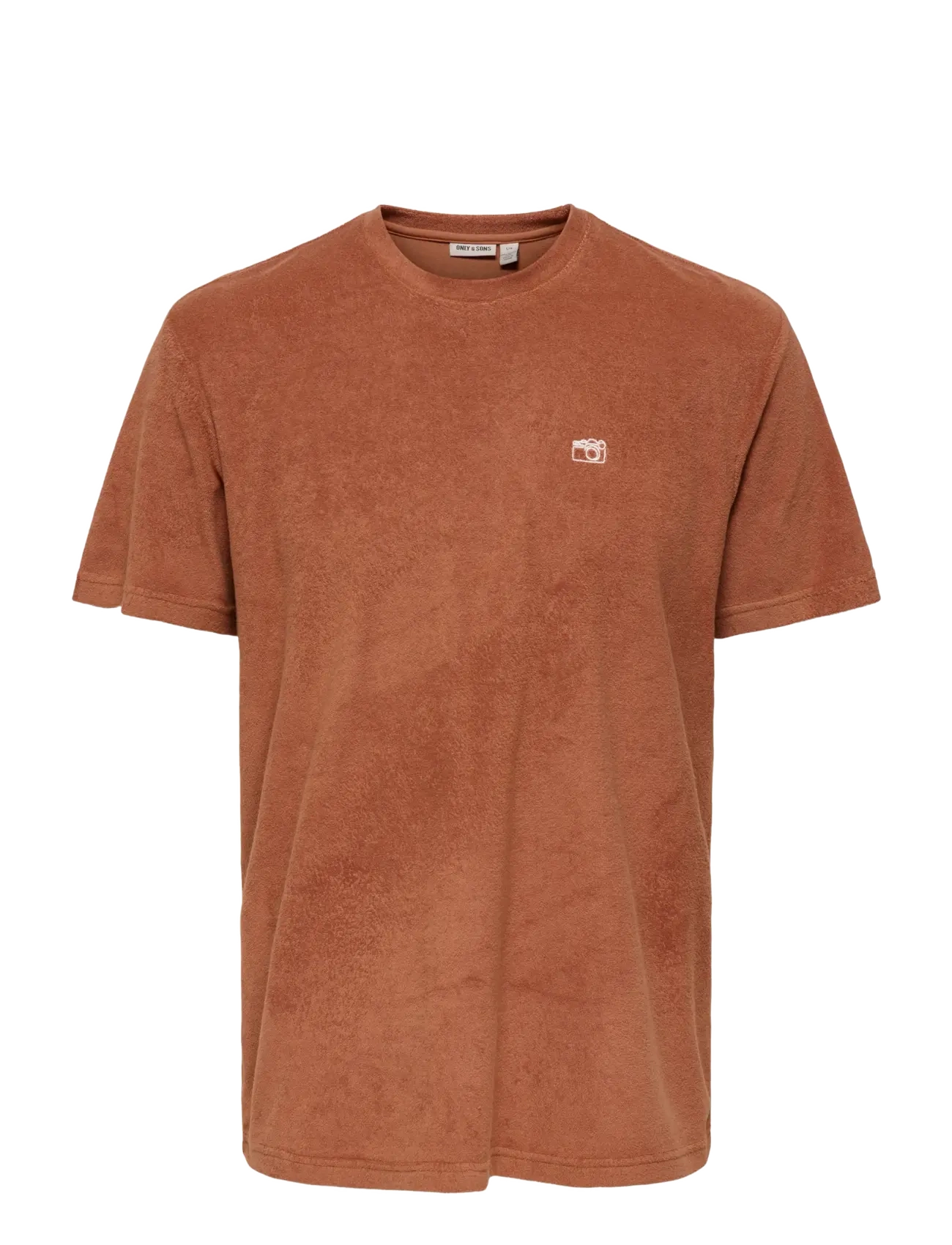 ONLY & SONS - ONSTELLAS REG SS FROTTE TEE - kurzärmelig - rustic brown - 1