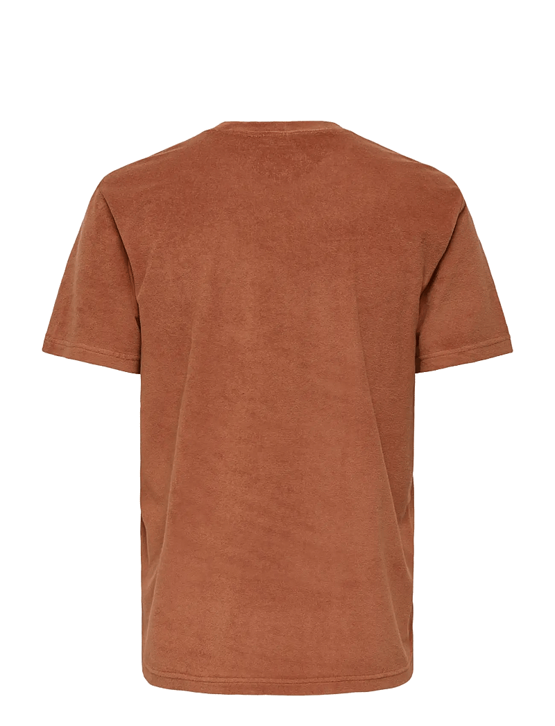 ONLY & SONS - ONSTELLAS REG SS FROTTE TEE - kortærmede t-shirts - rustic brown - 2