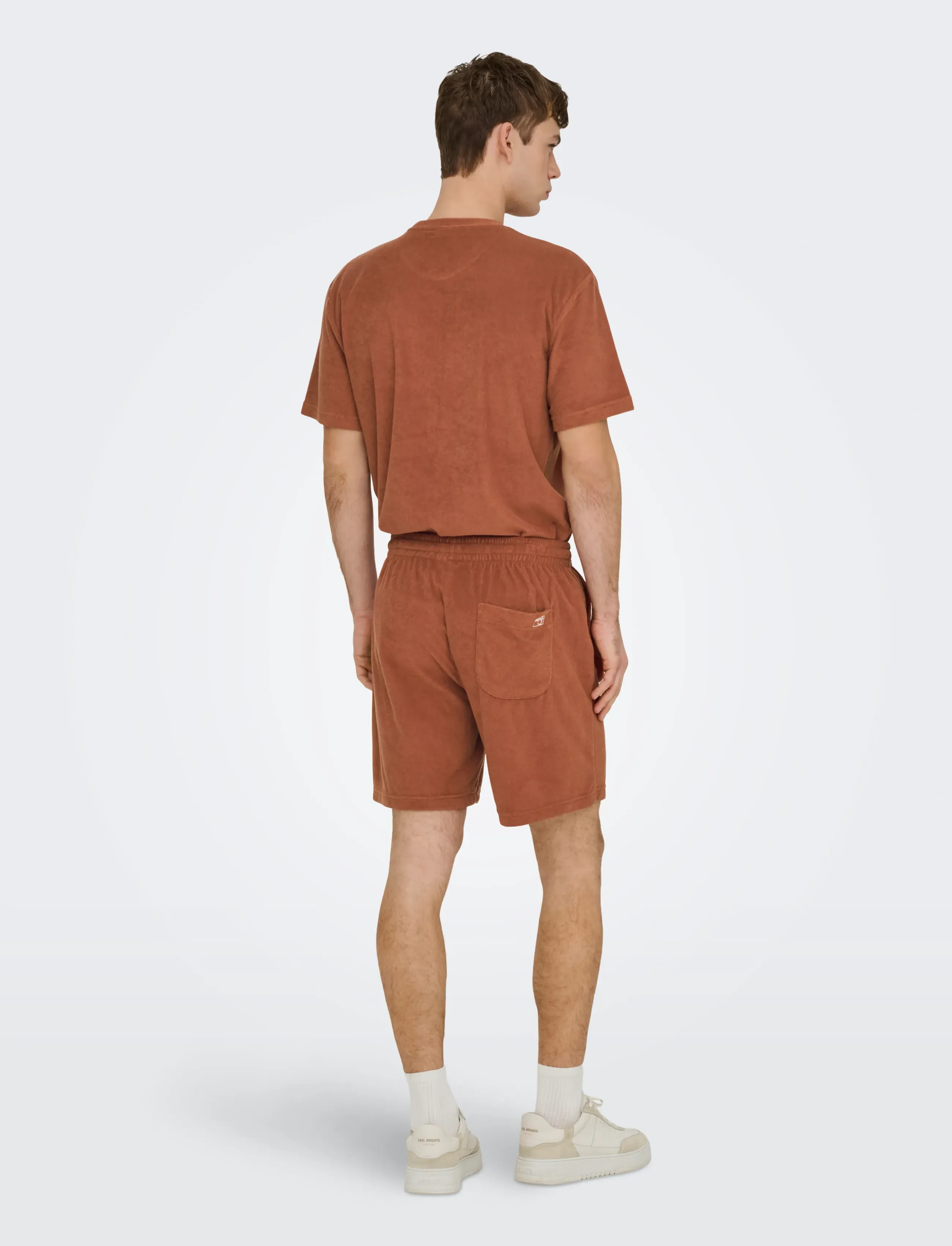 ONLY & SONS - ONSTELLAS REG SS FROTTE TEE - kurzärmelig - rustic brown - 3