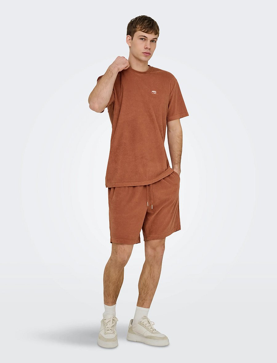 ONLY & SONS - ONSTELLAS REG SHORTS - casual shorts - rustic brown - 4