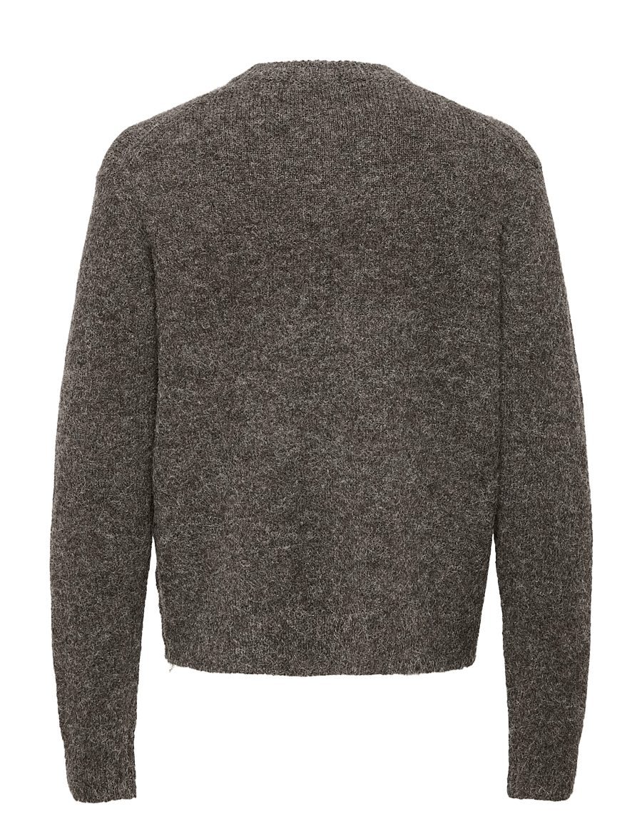 ONLY & SONS - ONSHALE LS RLX CREW KNIT NOOS - demitasse - 2