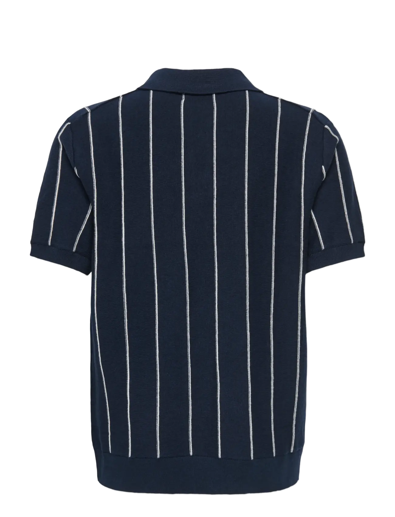 ONLY & SONS - OSJSAIM REG 12 STRIPE SS POLO KNT - kurzärmelig - dark sapphire - 1