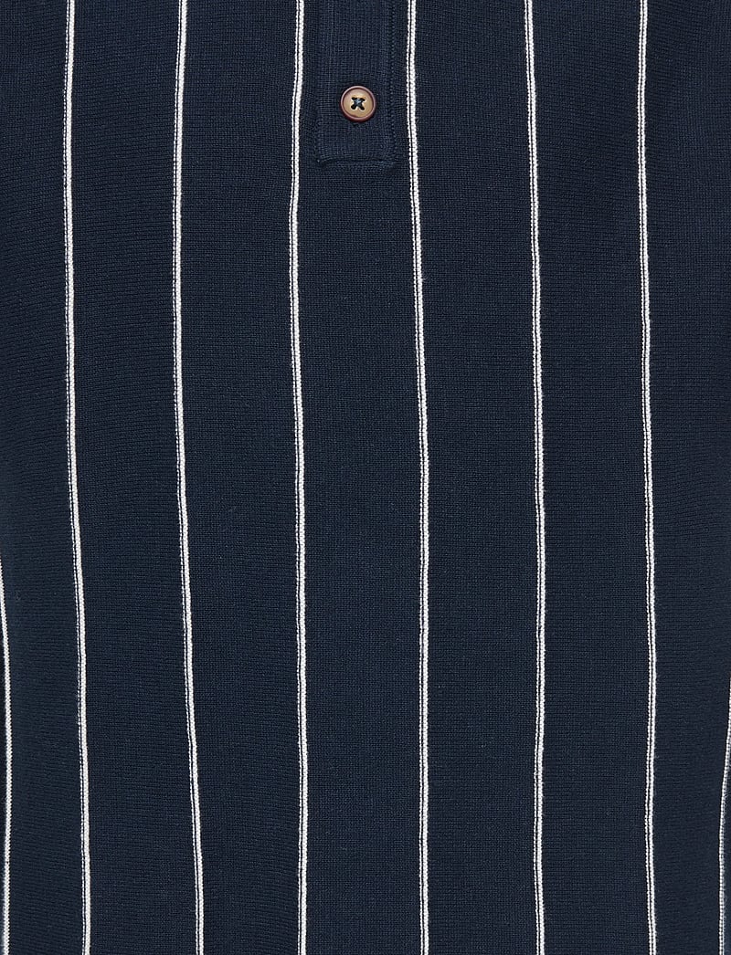 ONLY & SONS - OSJSAIM REG 12 STRIPE SS POLO KNT - kurzärmelig - dark sapphire - 2