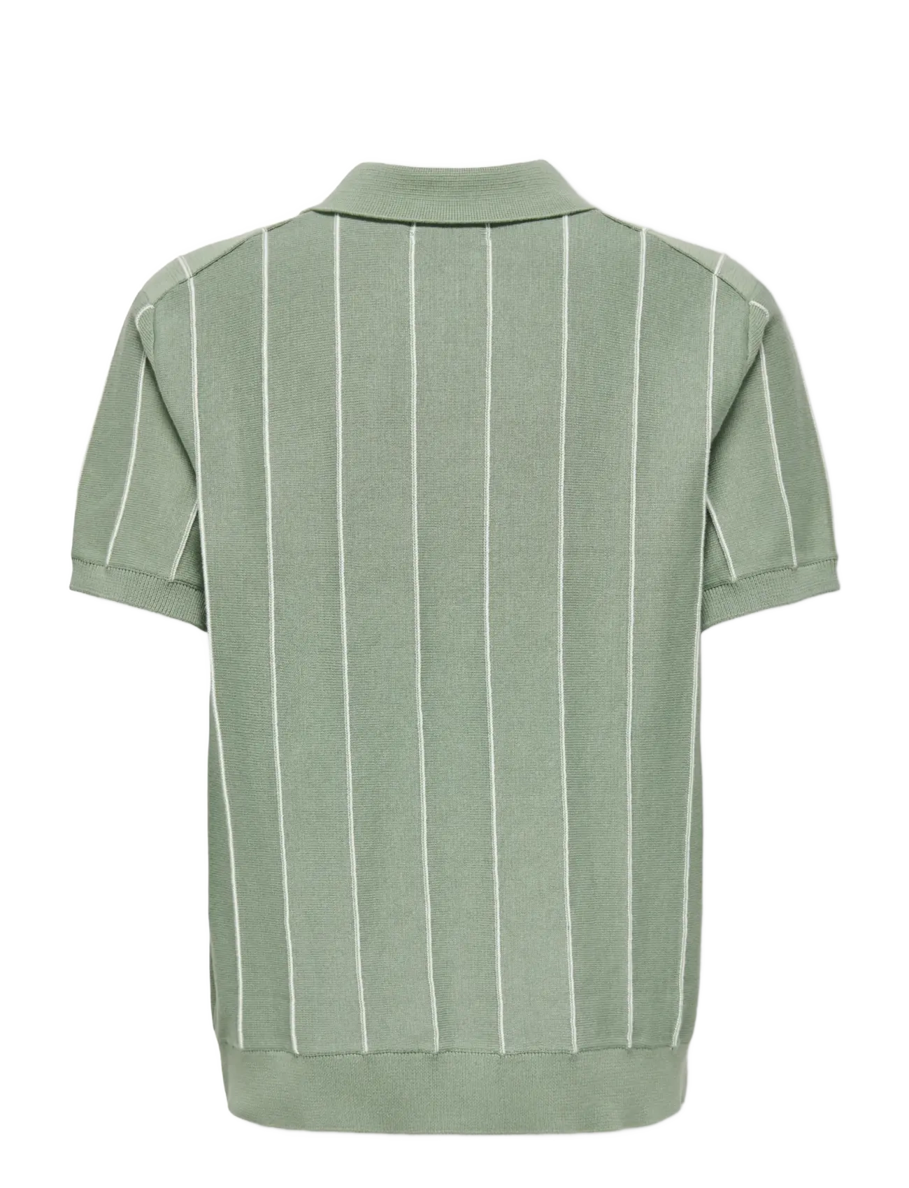 ONLY & SONS - OSJSAIM REG 12 STRIPE SS POLO KNT - polo marškinėliai trumpomis rankovėmis - iceberg green - 1