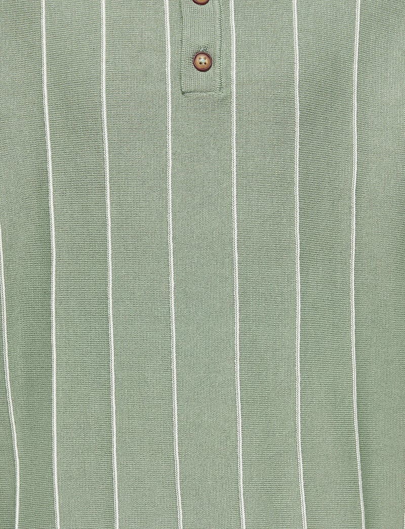ONLY & SONS - OSJSAIM REG 12 STRIPE SS POLO KNT - kurzärmelig - iceberg green - 2