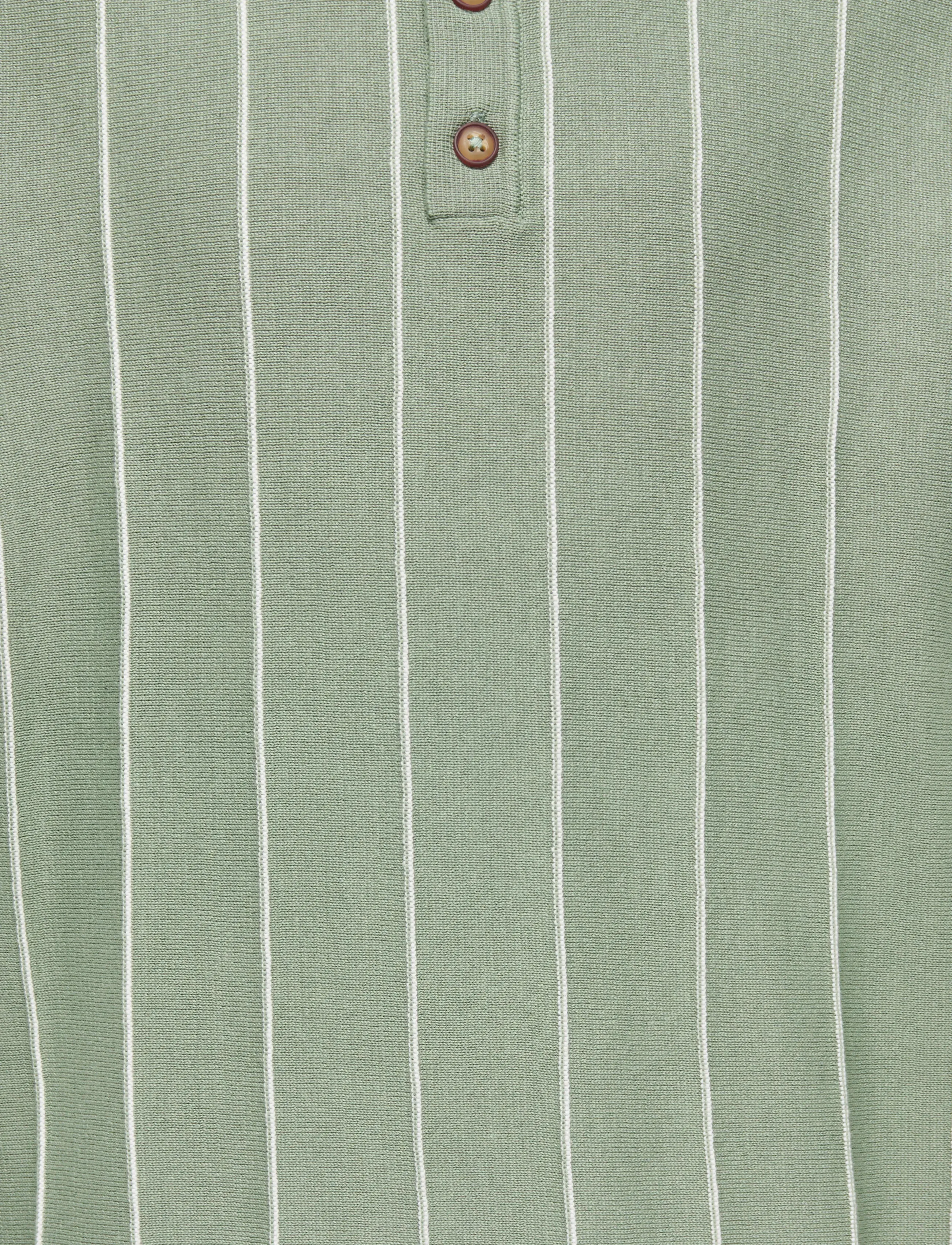 ONLY & SONS - OSJSAIM REG 12 STRIPE SS POLO KNT - polo marškinėliai trumpomis rankovėmis - iceberg green - 2