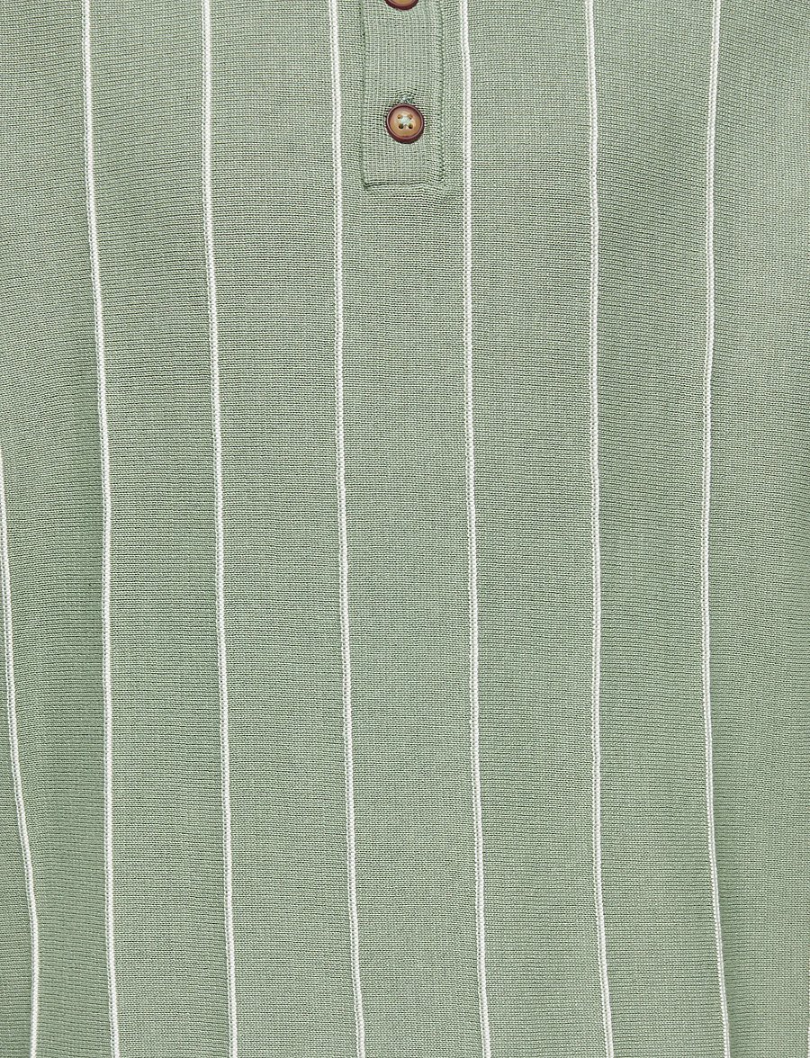 ONLY & SONS - OSJSAIM REG 12 STRIPE SS POLO KNT - polo marškinėliai trumpomis rankovėmis - iceberg green - 2