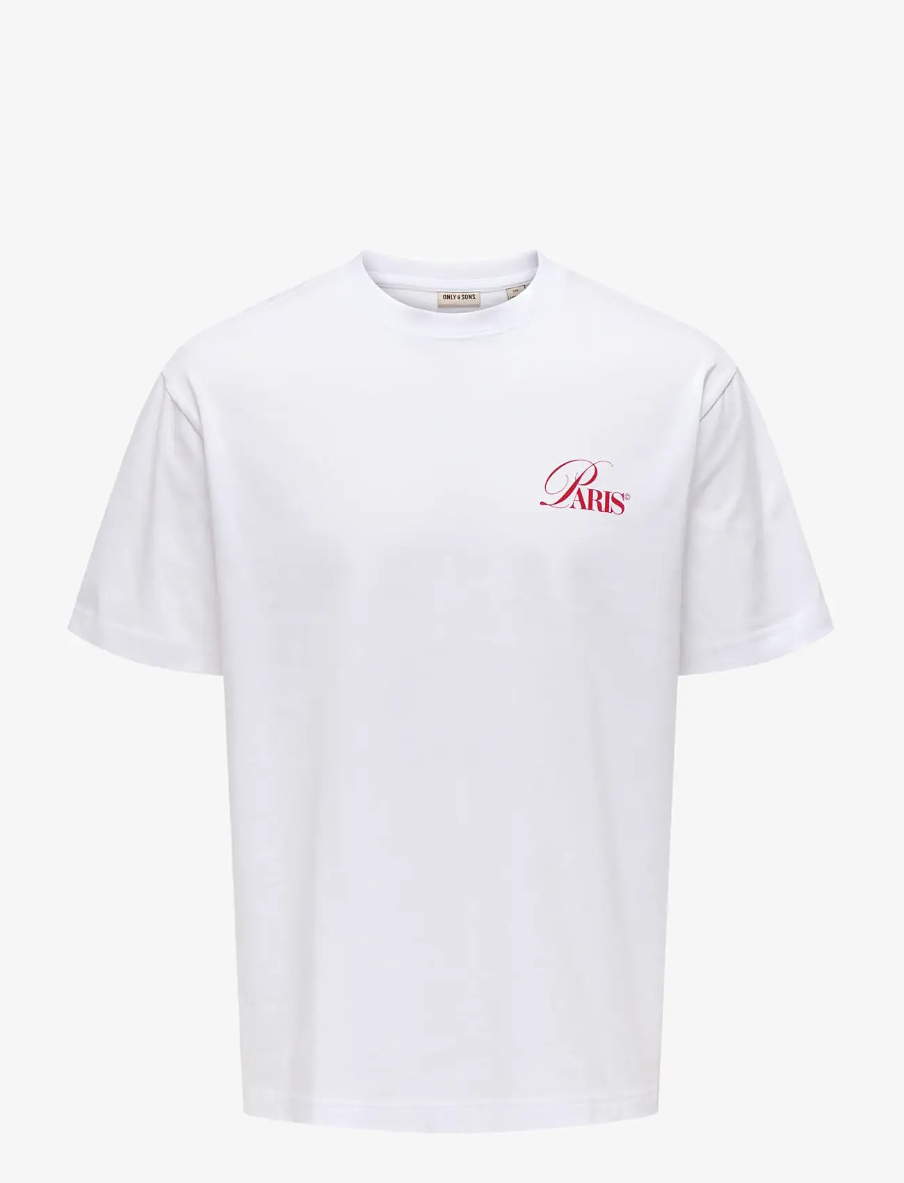 ONLY & SONS - ONSFRED ELEGANTS RLX SS TEE - short-sleeved t-shirts - bright white - 1