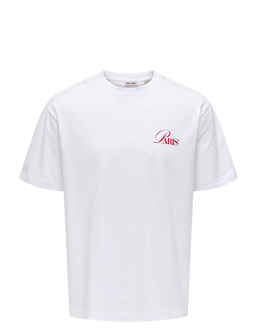 ONLY & SONS - ONSFRED ELEGANTS RLX SS TEE - kurzärmelig - bright white - 1