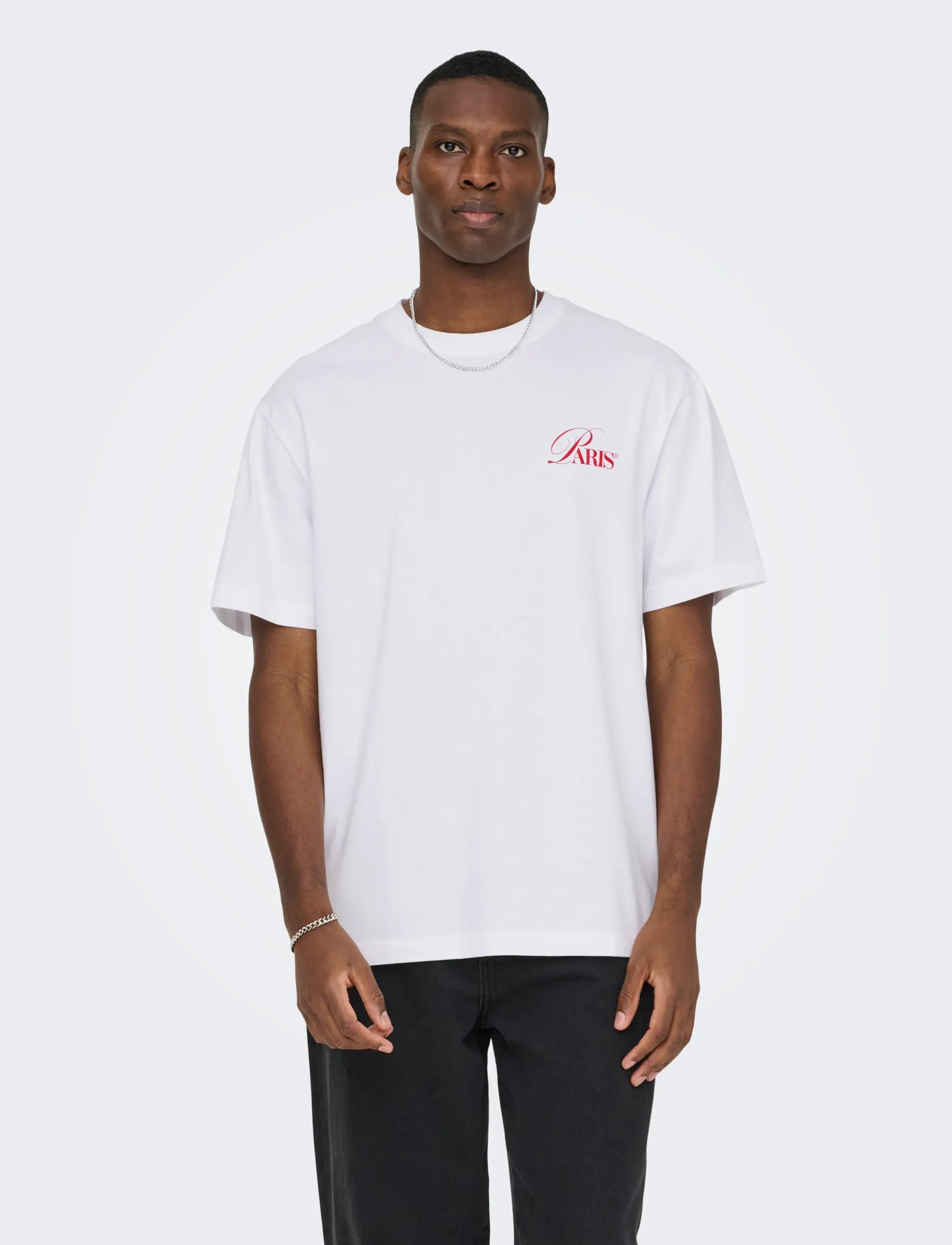 ONLY & SONS ONSFRED ELEGANTS RLX SS TEE - Kollektioner - BRIGHT WHITE / white