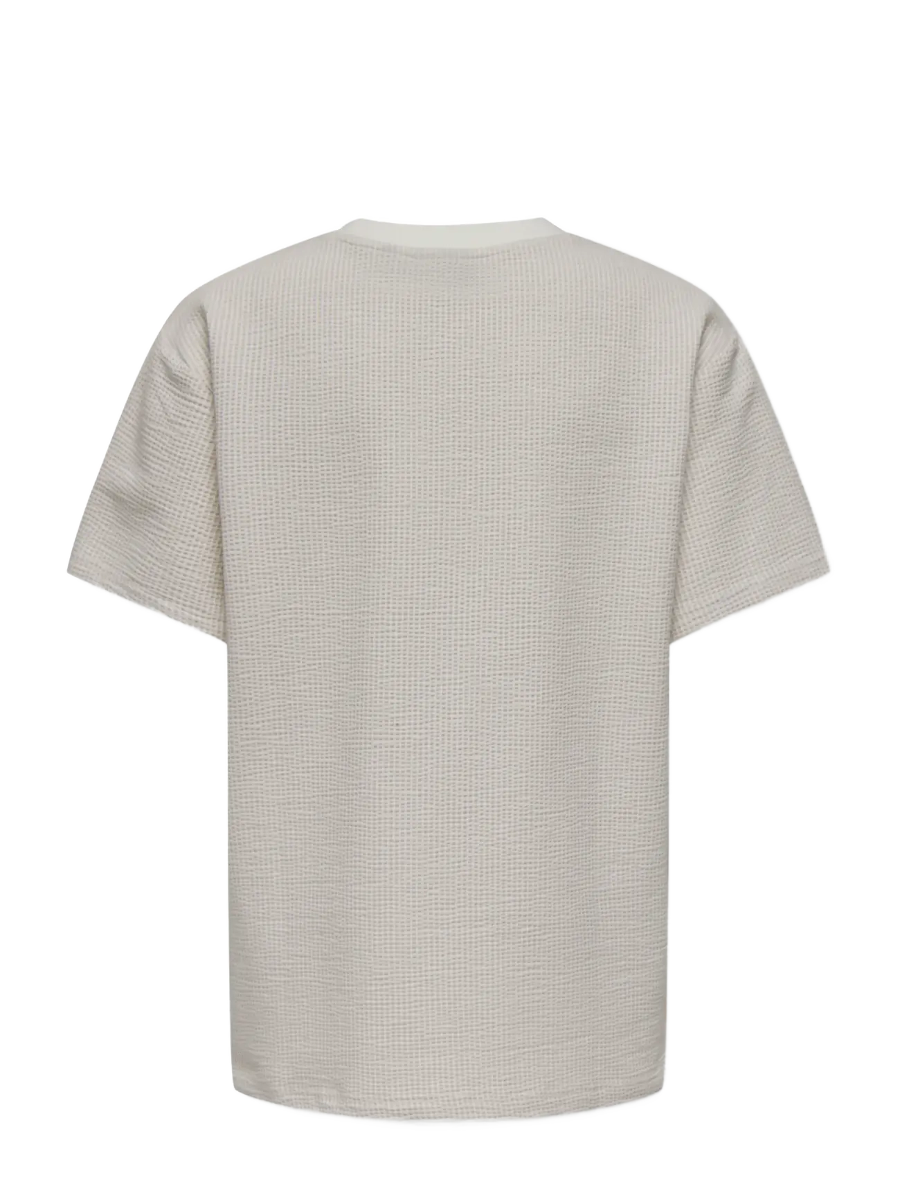 ONLY & SONS - OSJKIAN LIFE RLX SS STRP TEE JRS NOOS - korte mouwen - egret - 2