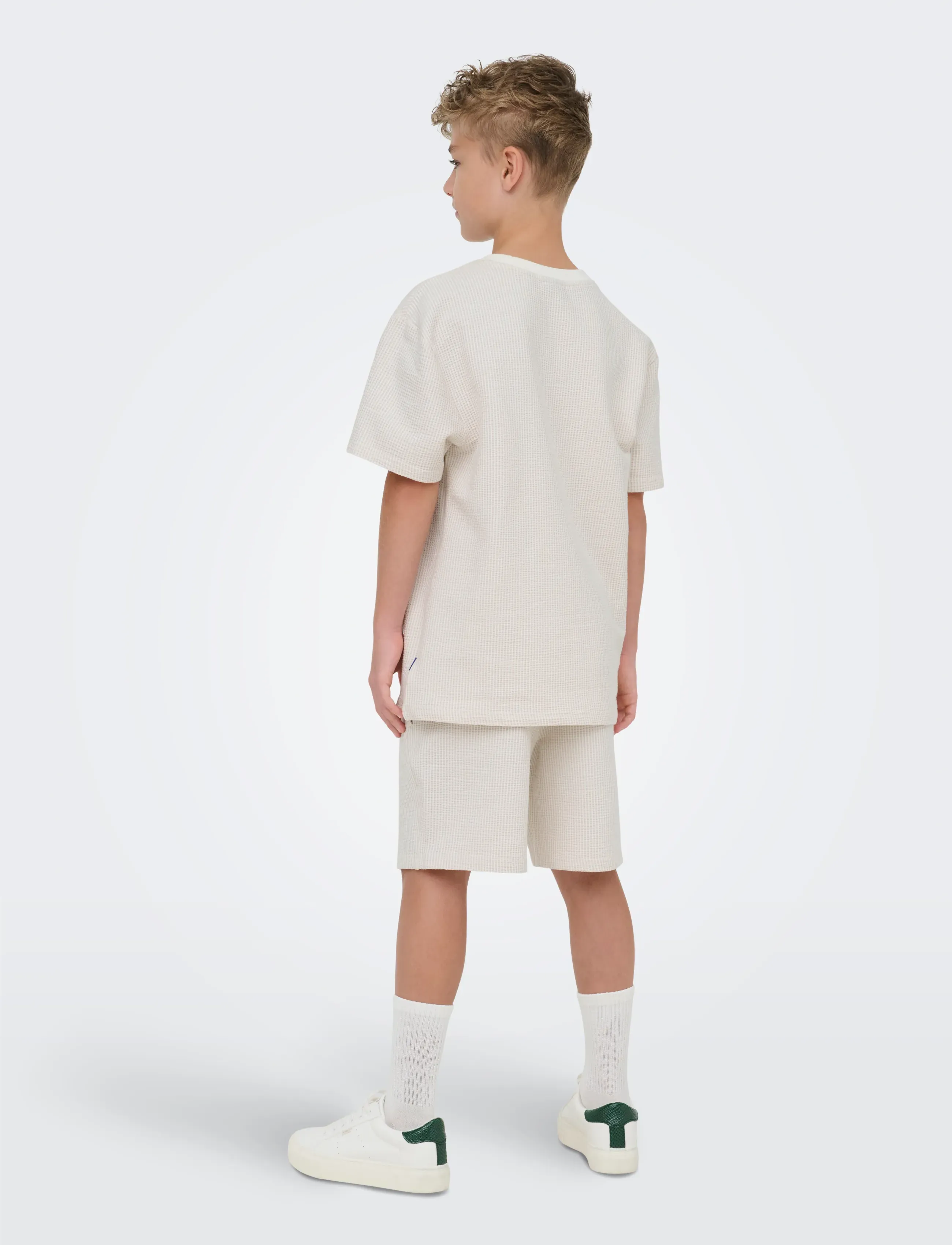 ONLY & SONS - OSJKIAN LIFE RLX SS STRP TEE JRS NOOS - korte mouwen - egret - 3