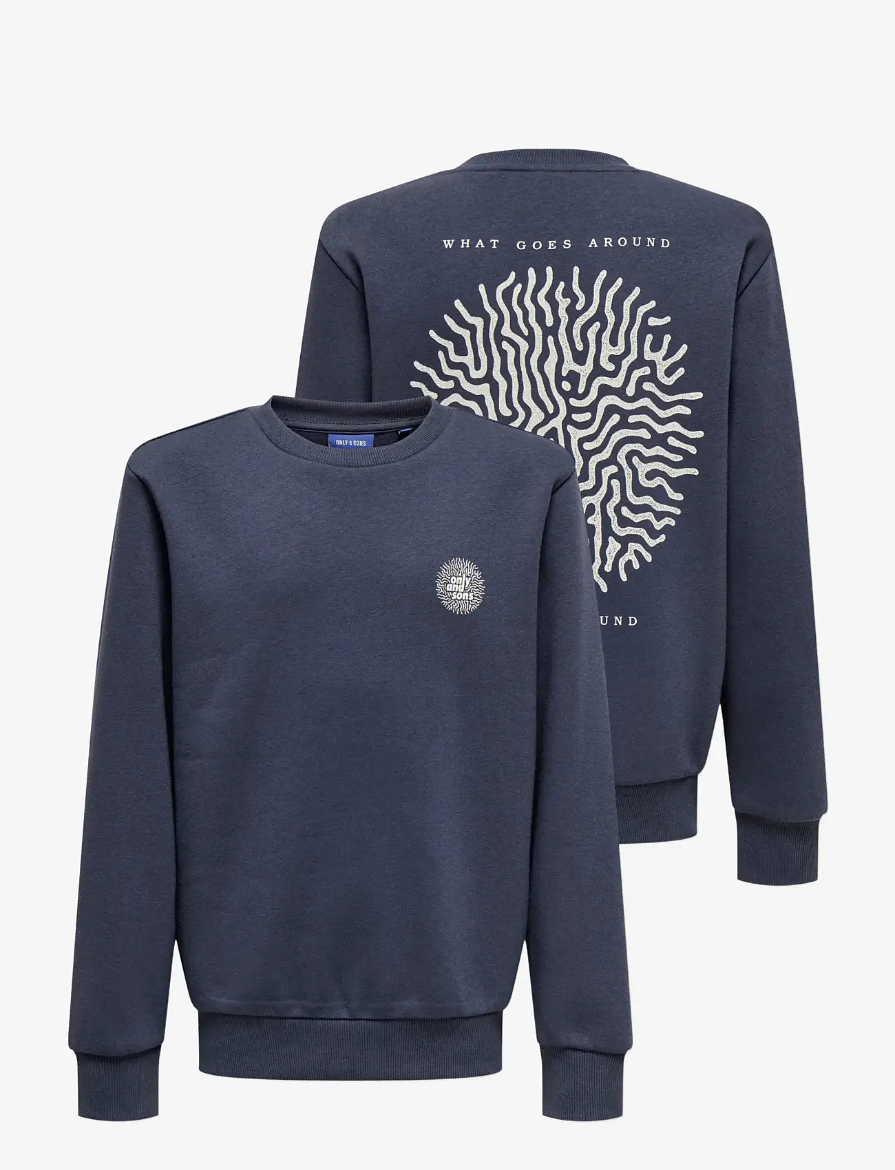 ONLY & SONS - OSJCERES CELL REG LS CREW SWT - dressipluusid - blue nights - 2
