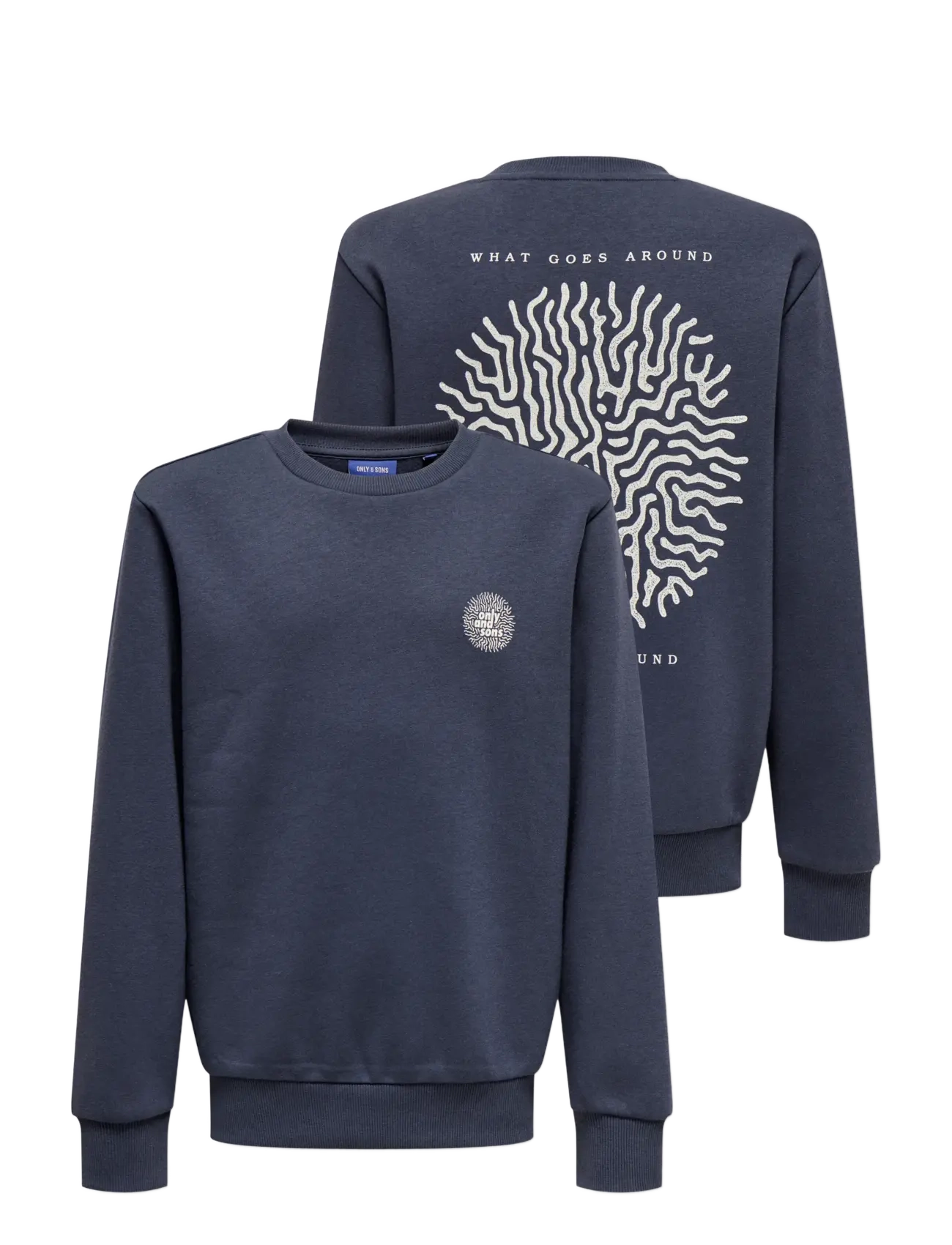 ONLY & SONS - OSJCERES CELL REG LS CREW SWT - sweatshirts - blue nights - 2