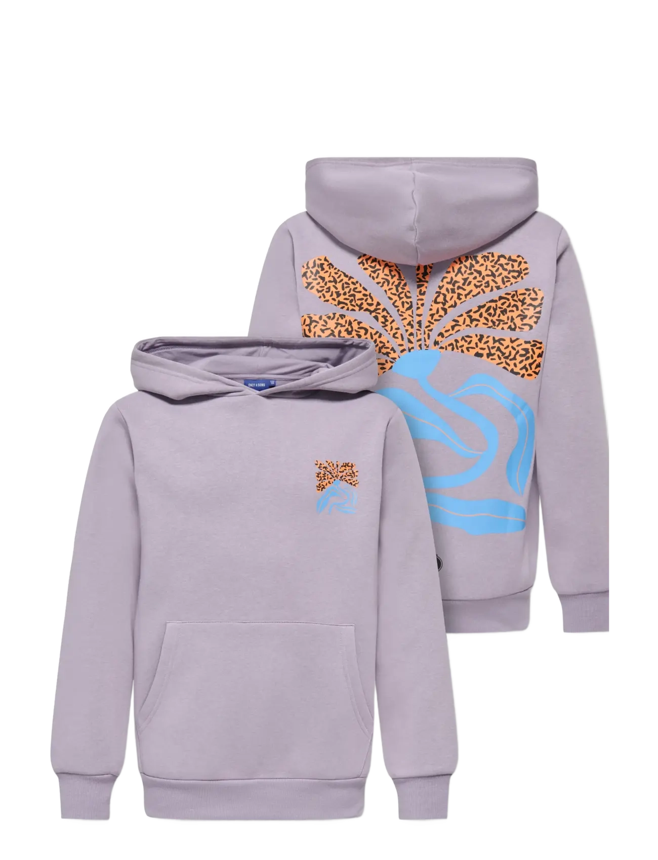 ONLY & SONS - OSJMENDEZ REG LS HOODIE SWT - džemperiai su gobtuvu - lavender gray - 2