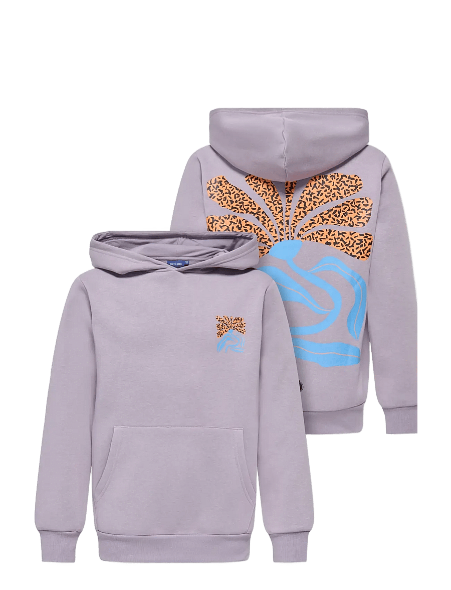 ONLY & SONS - OSJMENDEZ REG LS HOODIE SWT - džemperiai su gobtuvu - lavender gray - 2