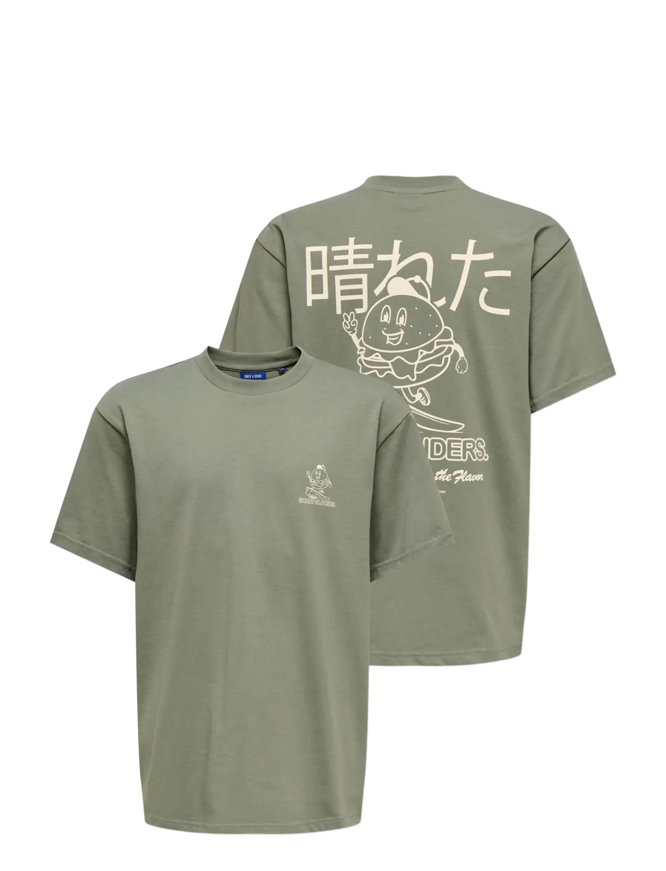 ONLY & SONS - OSJAXEL SUNNY RLX SS TEE JRS - agave green - 3