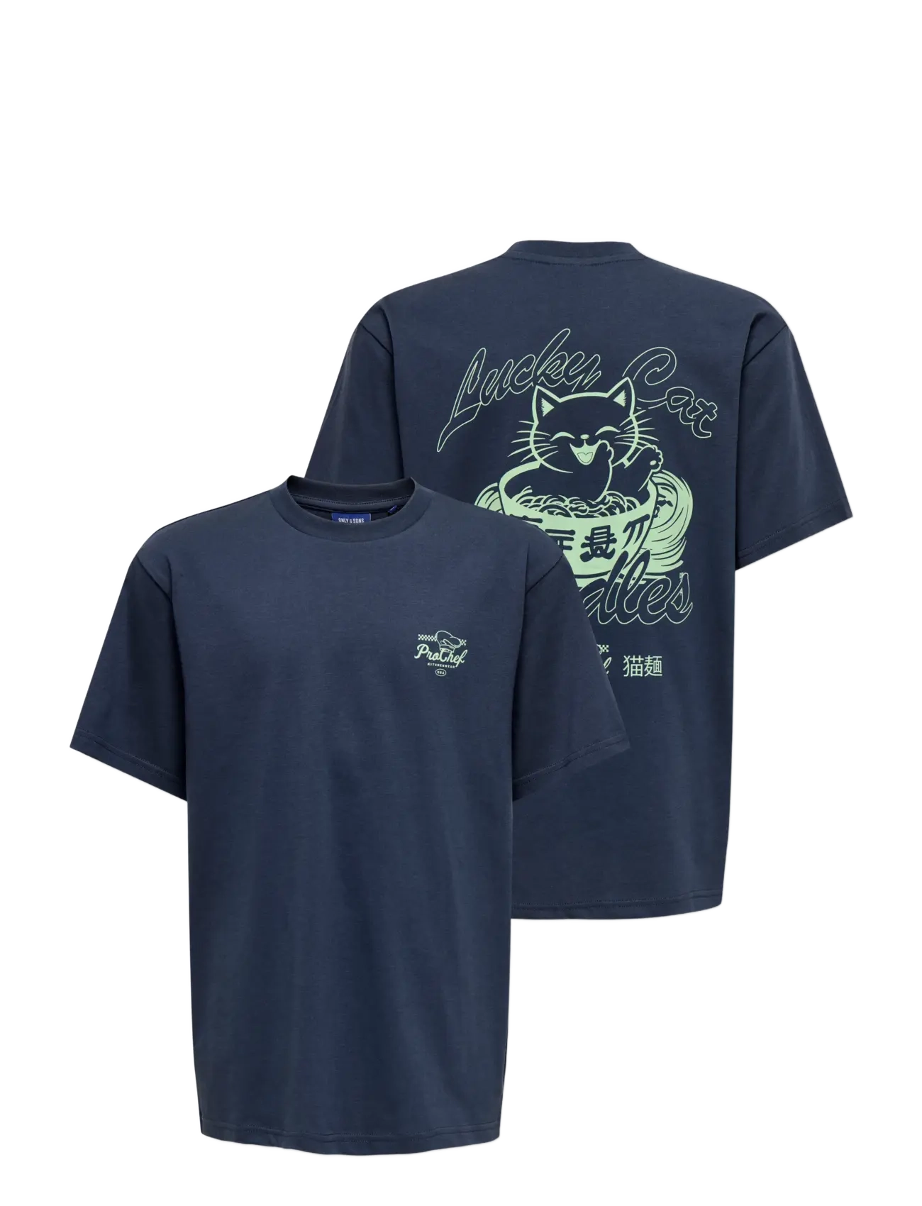 ONLY & SONS - OSJAXEL SUNNY RLX SS TEE JRS - blue nights - 0