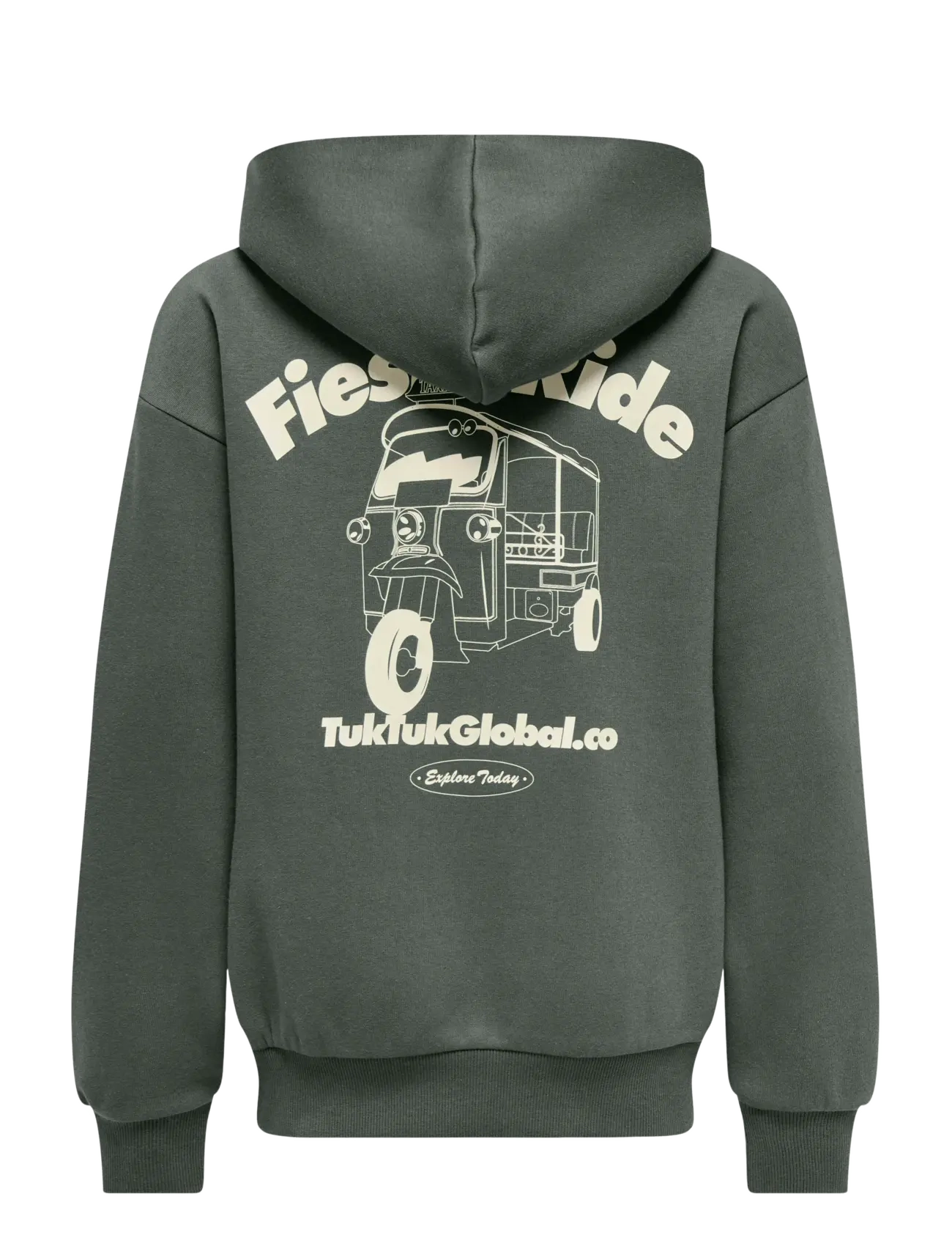ONLY & SONS - OSJCERES TUKTUK RLX PRINT HOOD SWT - hættetrøjer - agave green - 1