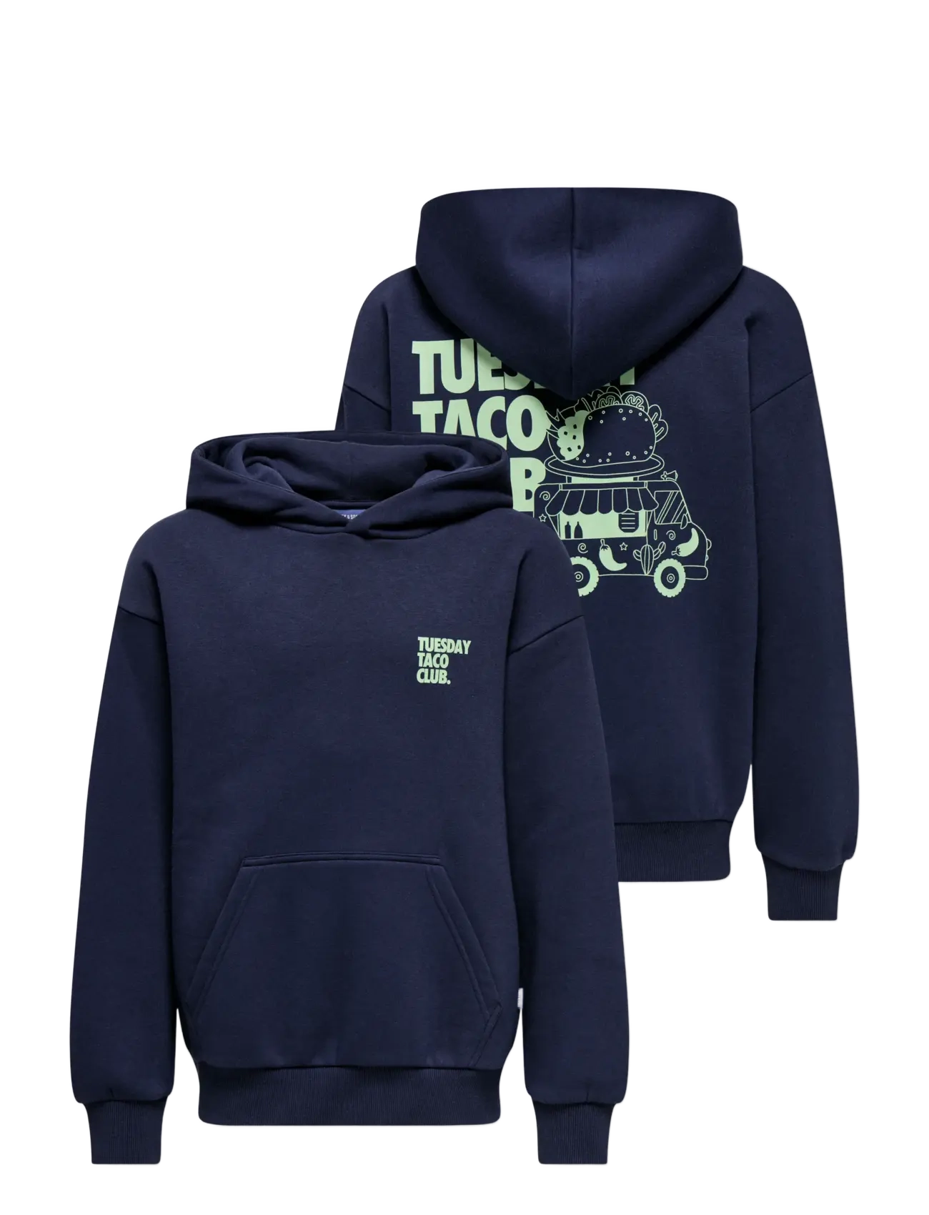 ONLY & SONS - OSJCERES TUKTUK RLX PRINT HOOD SWT - hættetrøjer - peacoat - 2