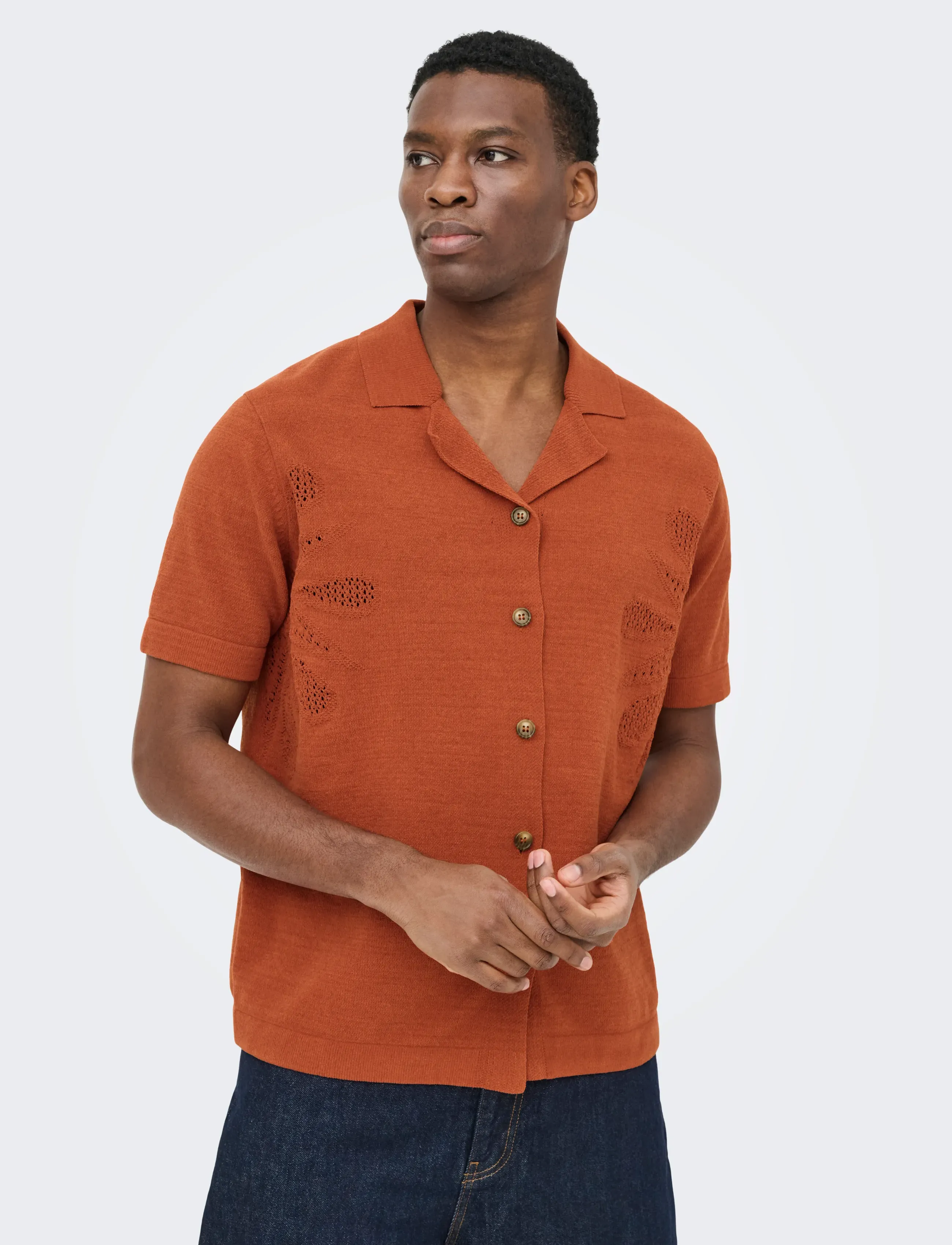 ONLY & SONS Onsjam Life Reg Ss Shirt Knit pikéer herr – bild 6