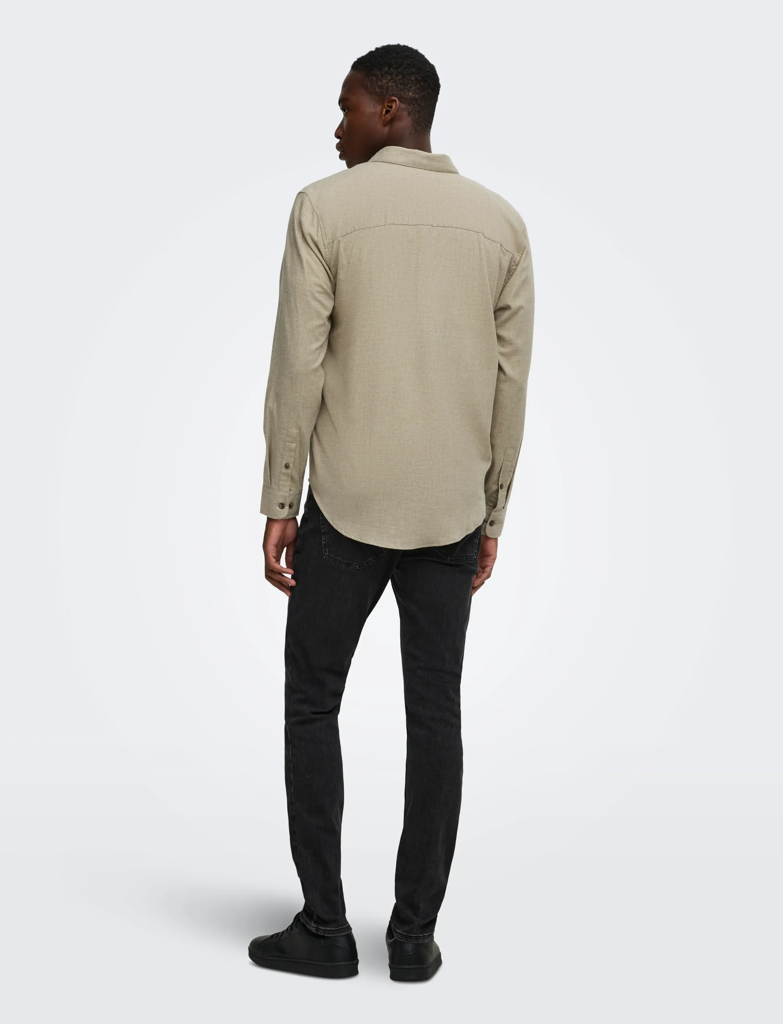 ONLY & SONS - ONSJUPITER REG FIT LS SHIRT NOOS - casual skjortor - chinchilla - 3