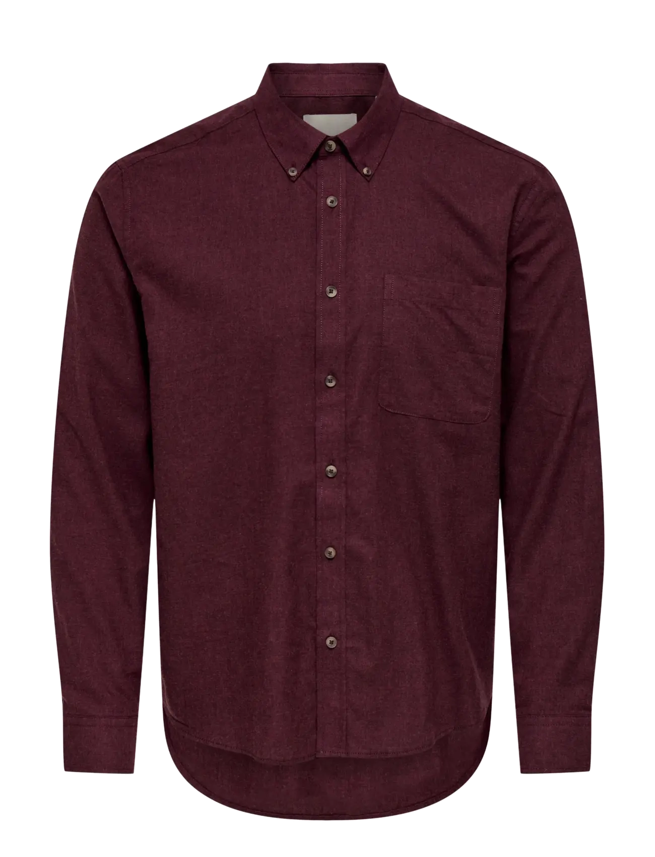 ONLY & SONS ONSJUPITER REG FIT LS SHIRT NOOS - Skjortor - FUDGE / burgundy