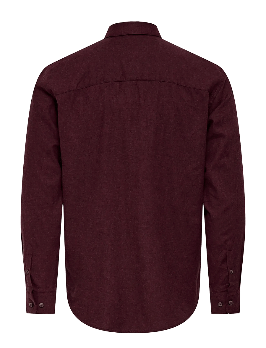 ONLY & SONS - ONSJUPITER REG FIT LS SHIRT NOOS - fudge - 1