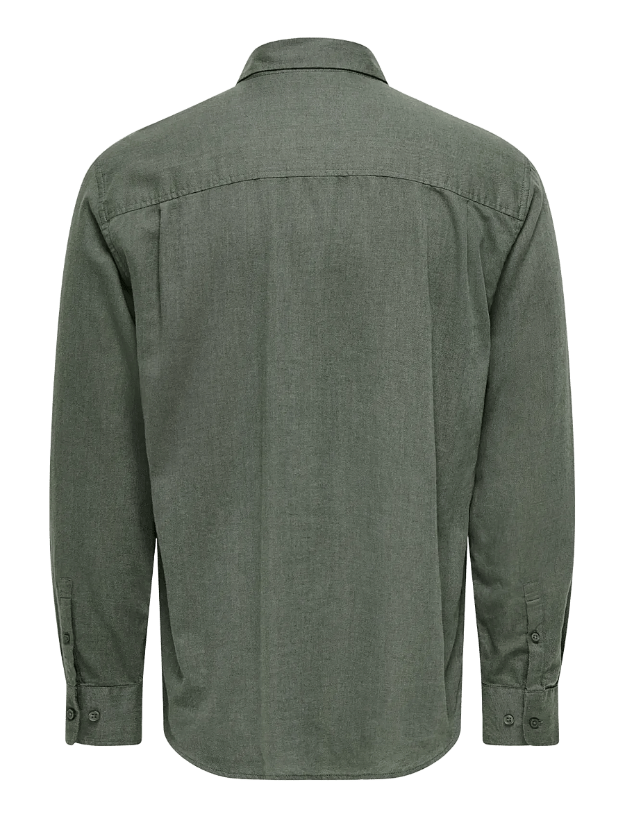 ONLY & SONS - ONSMARS REG FIT LS SHIRT NOOS - koszule casual - castor gray - 1