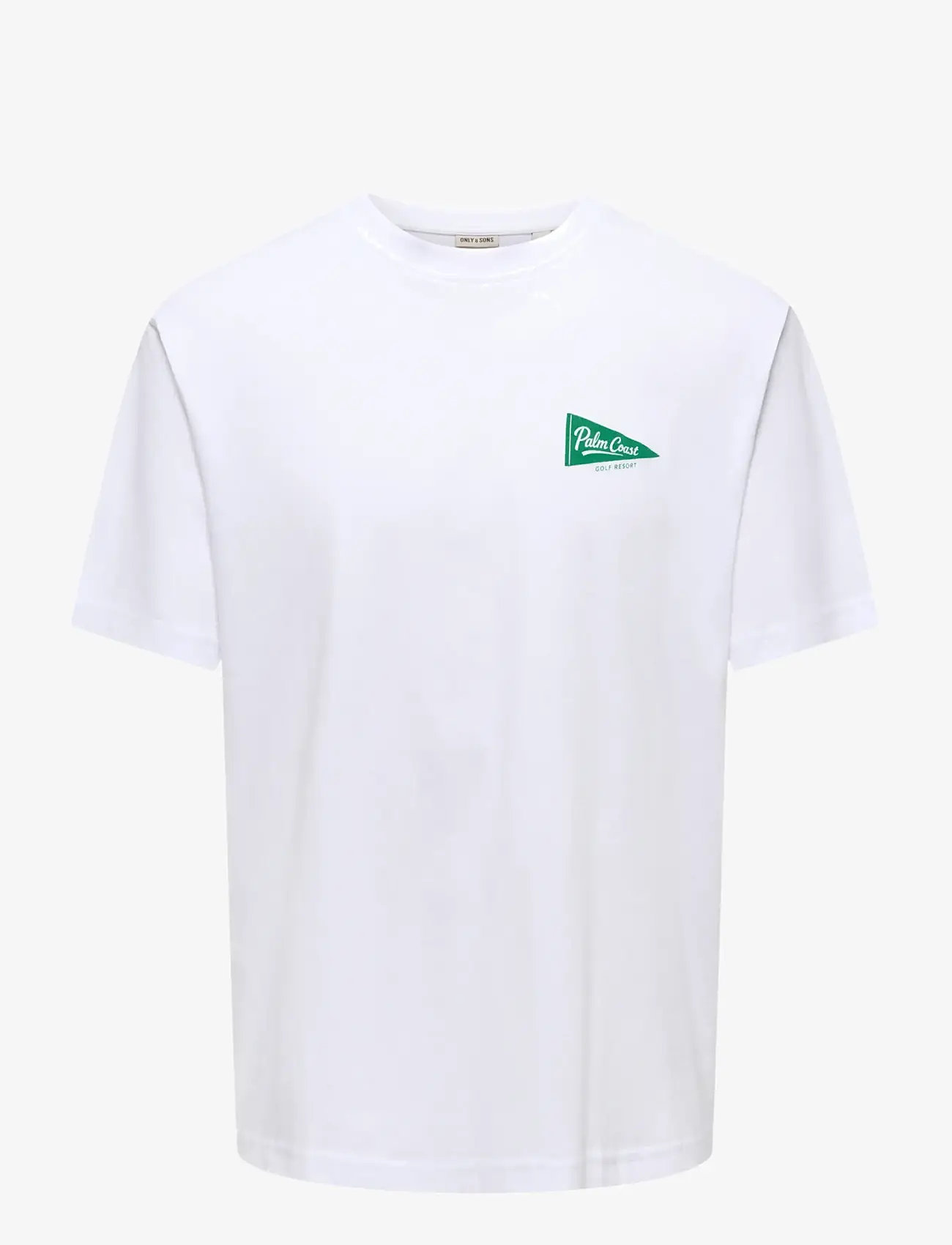 ONLY & SONS - ONSTHEO RLX SS TEE SR FT - kurzärmelig - bright white - 0