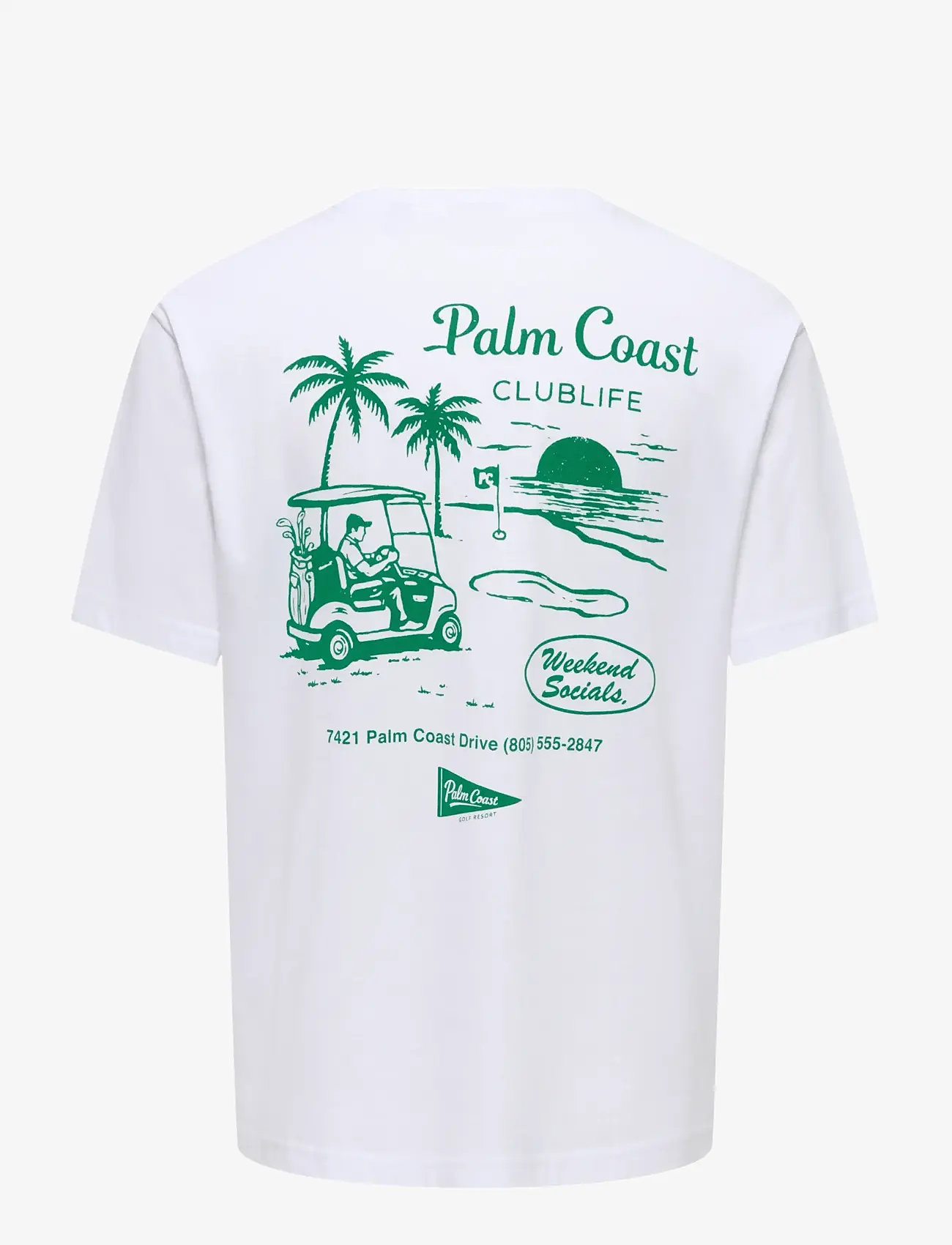 ONLY & SONS - ONSTHEO RLX SS TEE SR FT - kurzärmelig - bright white - 1