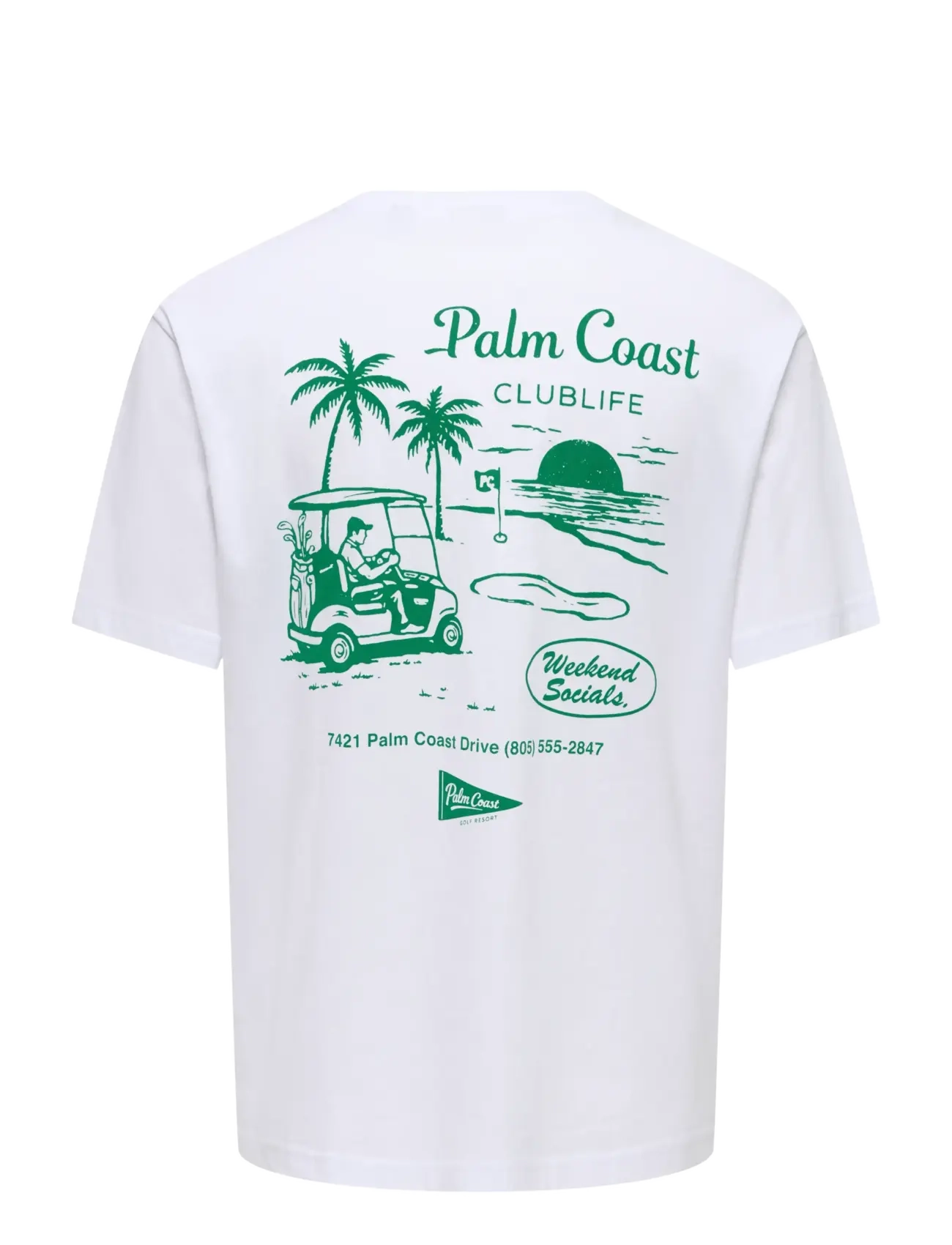 ONLY & SONS - ONSTHEO RLX SS TEE SR FT - lühikeste varrukatega t-särgid - bright white - 1